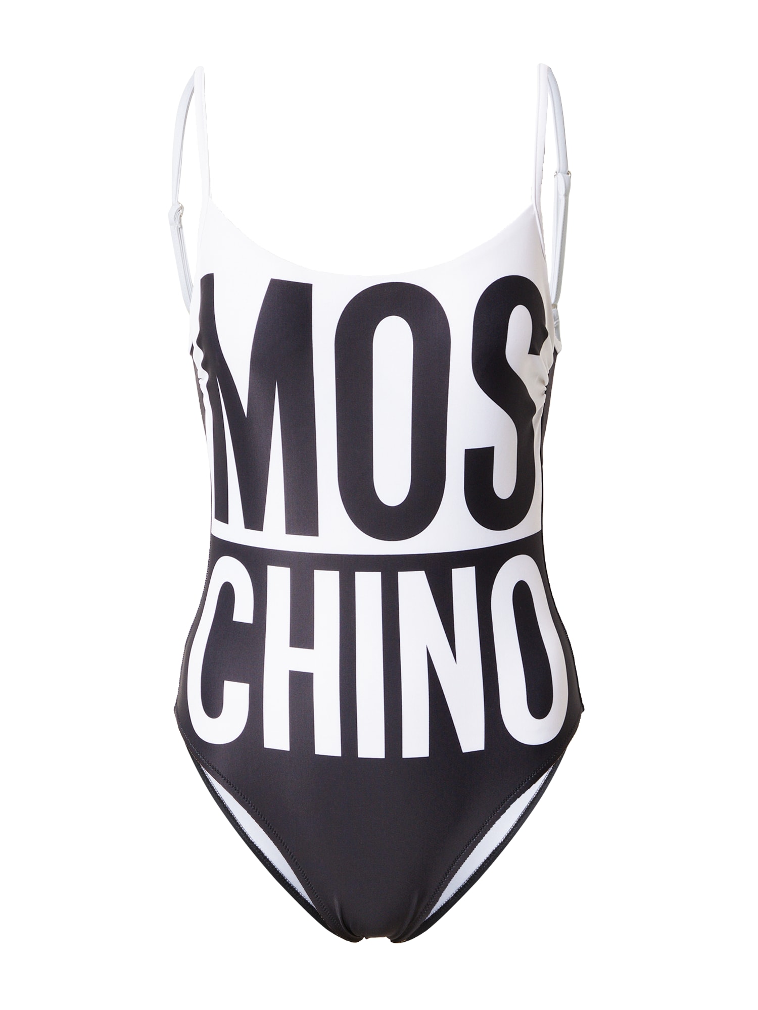 Moschino Underwear Maudymosi kostiumėlis juoda / balta