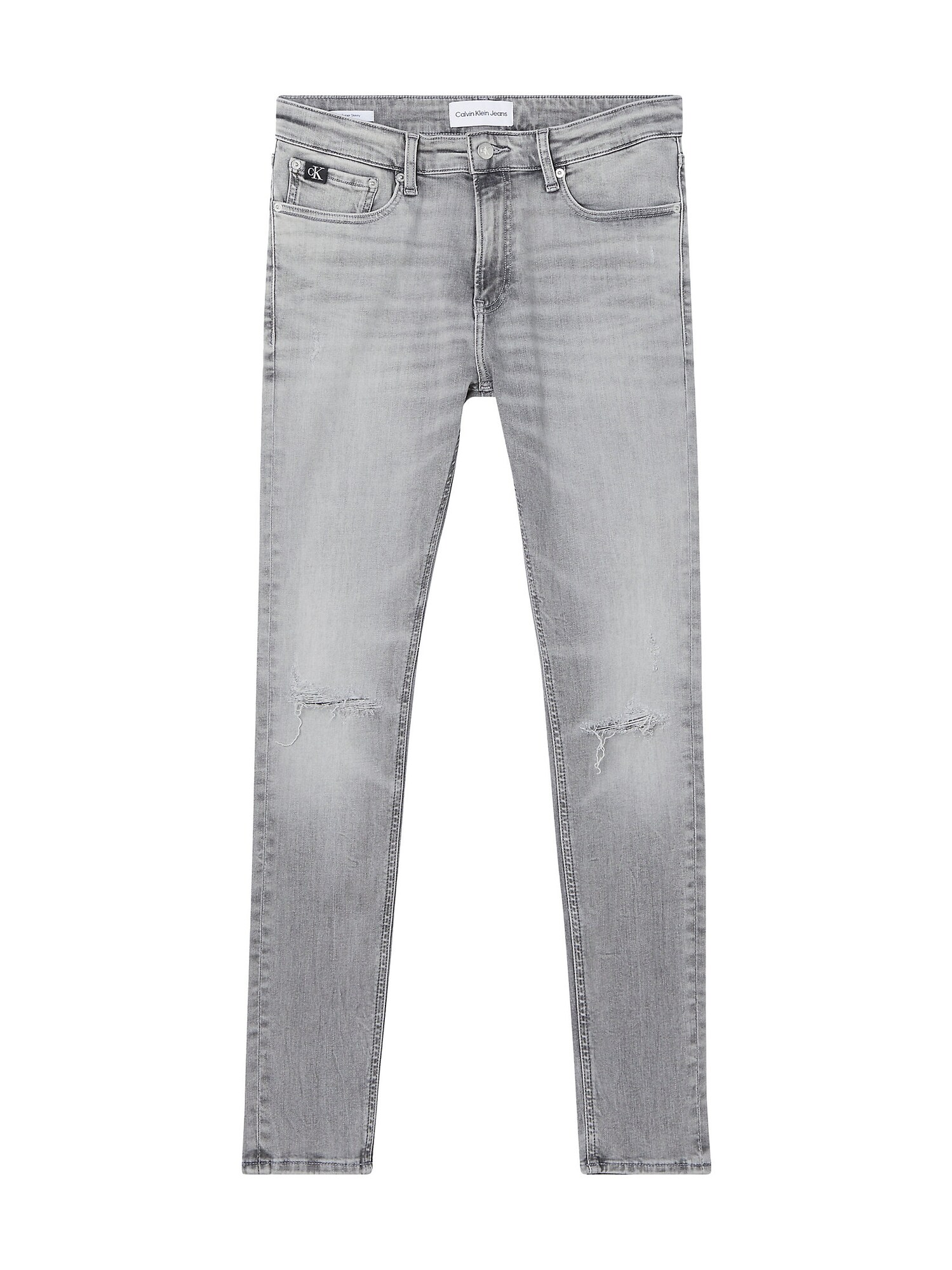 Calvin Klein Jeans Дънки  сиво / черно / бяло