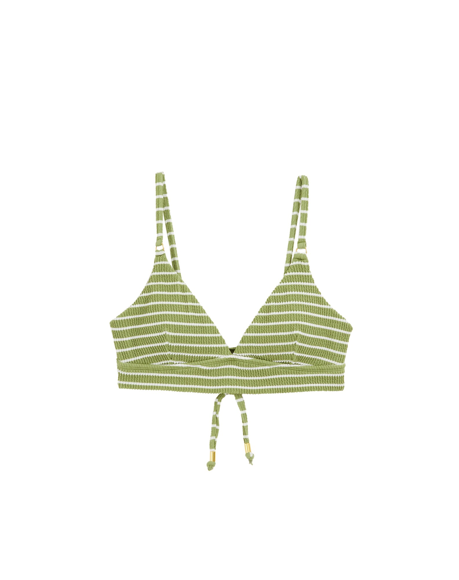 WE Fashion Bikini felső  citromzöld / fehér akciós termékkép 1