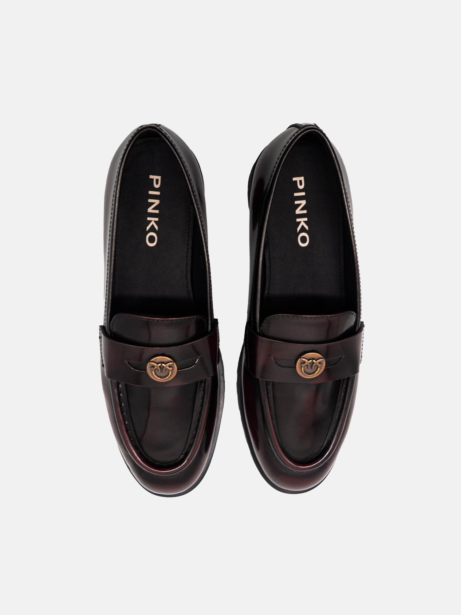 PINKO Mocasines 'PINKO NORA 07 MOCASSINO CALF LEATHER Scarpe'  burdeos – imagen 4
