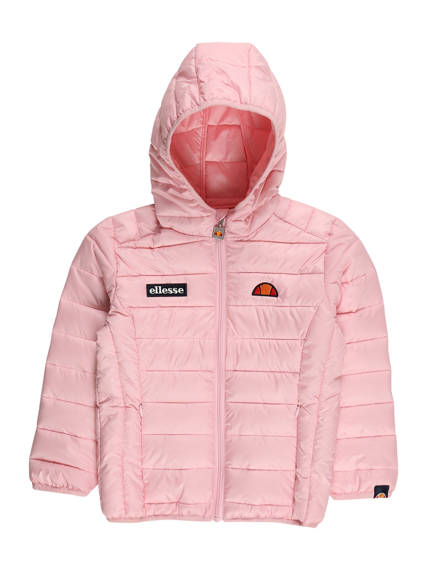 ELLESSE Demisezoninė striukė 'Valentina' tamsiai mėlyna / šviesiai oranžinė / rožių spalva / oranžinė-raudona / balta