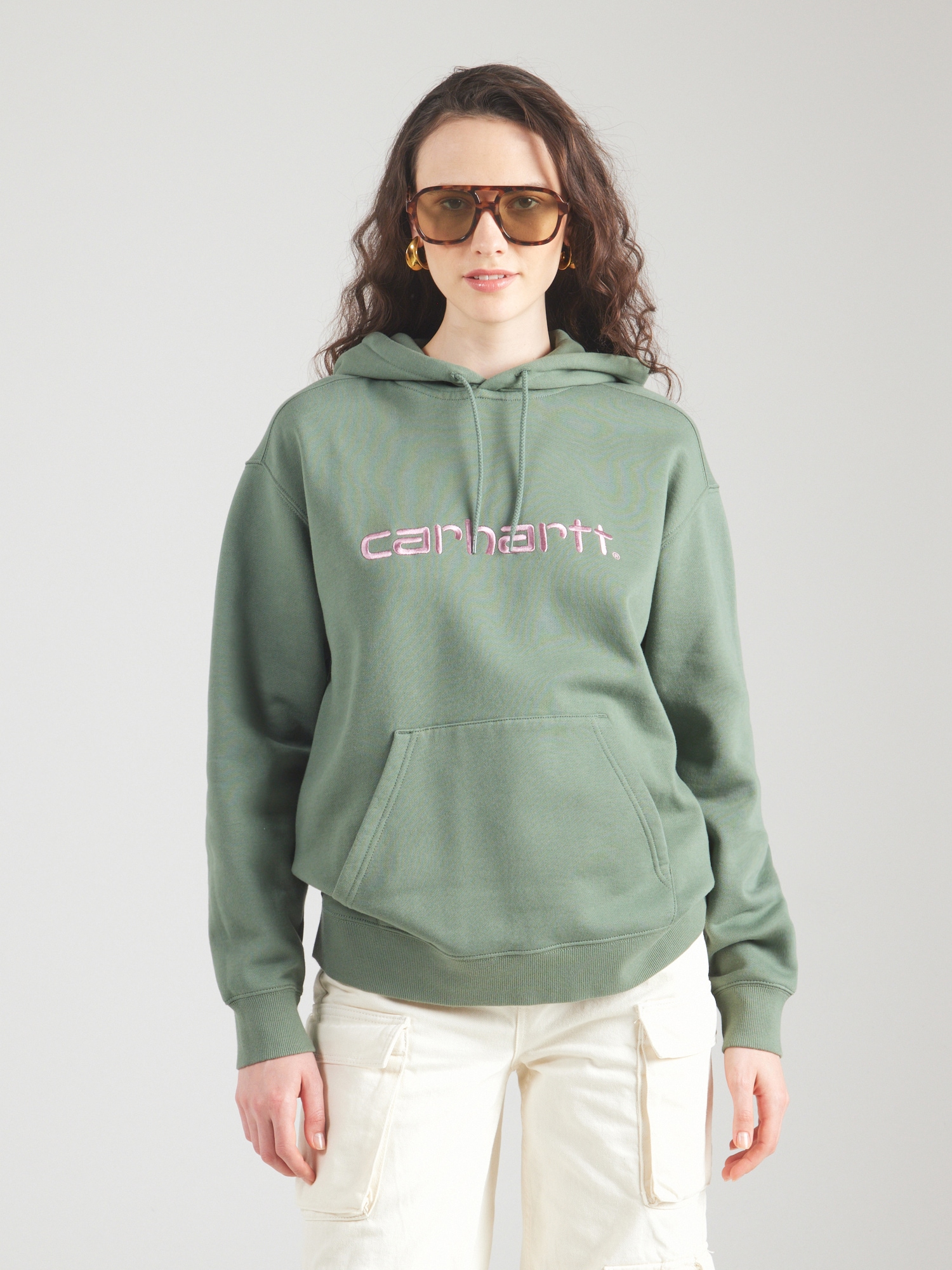 Carhartt WIP Tréning póló  zöld / mályva termék 2. képe