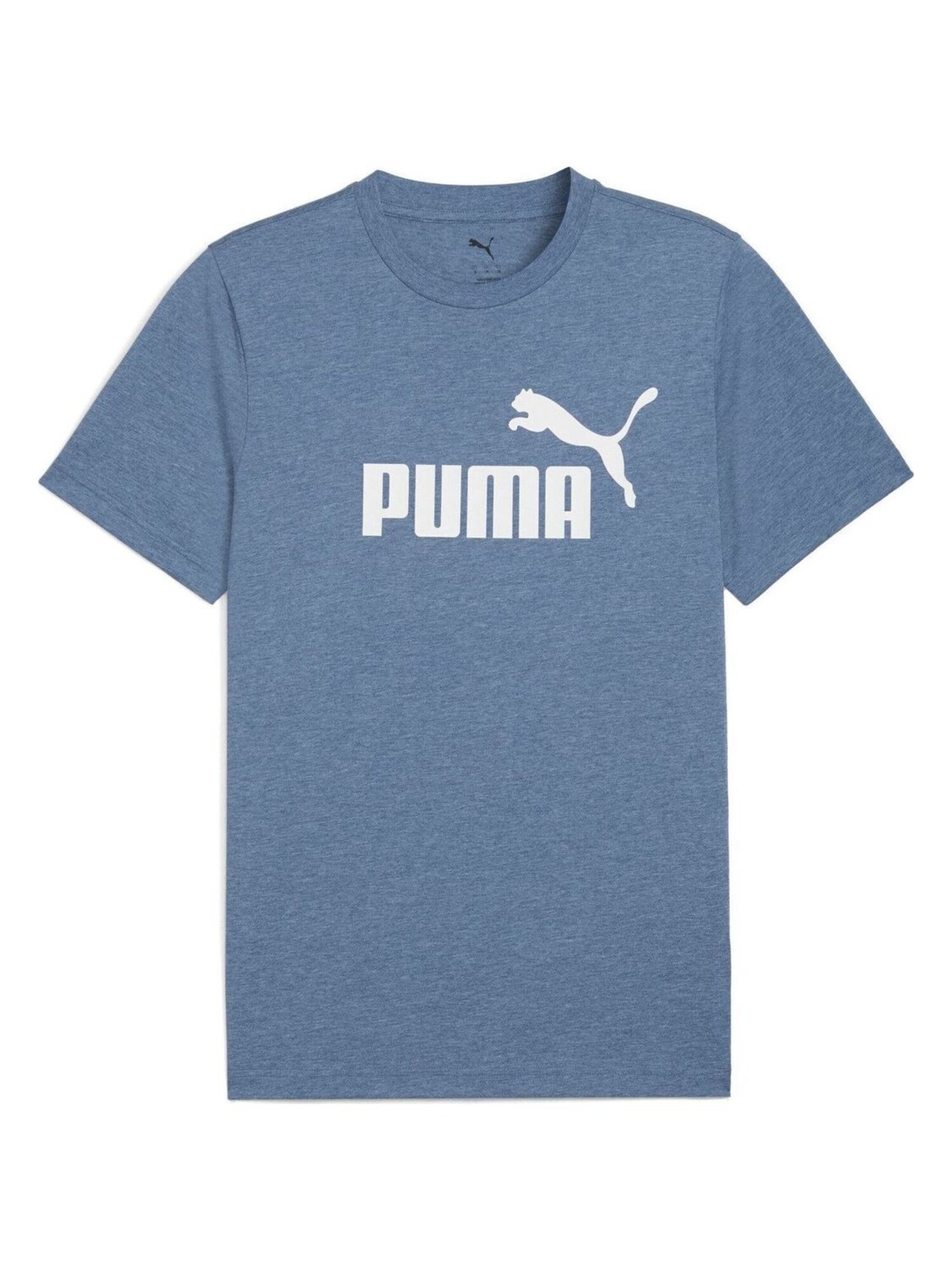 PUMA Camiseta 'Puma Ess No. 1 Logo Heather Tee S'  azul