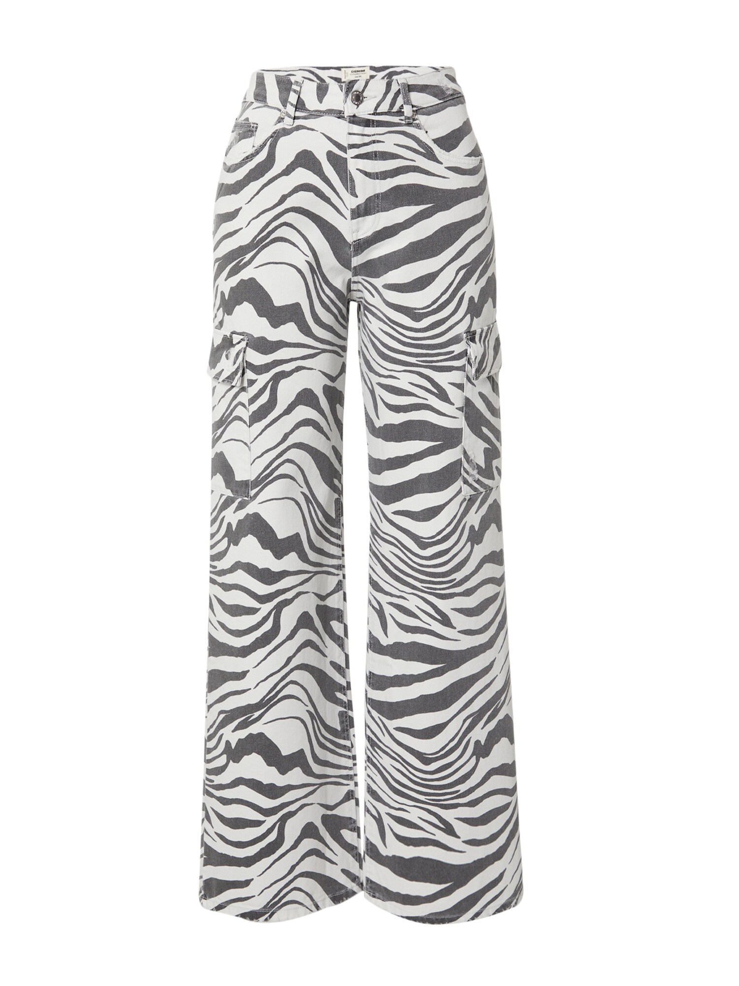 Tally Weijl Pantaloni  negru / alb