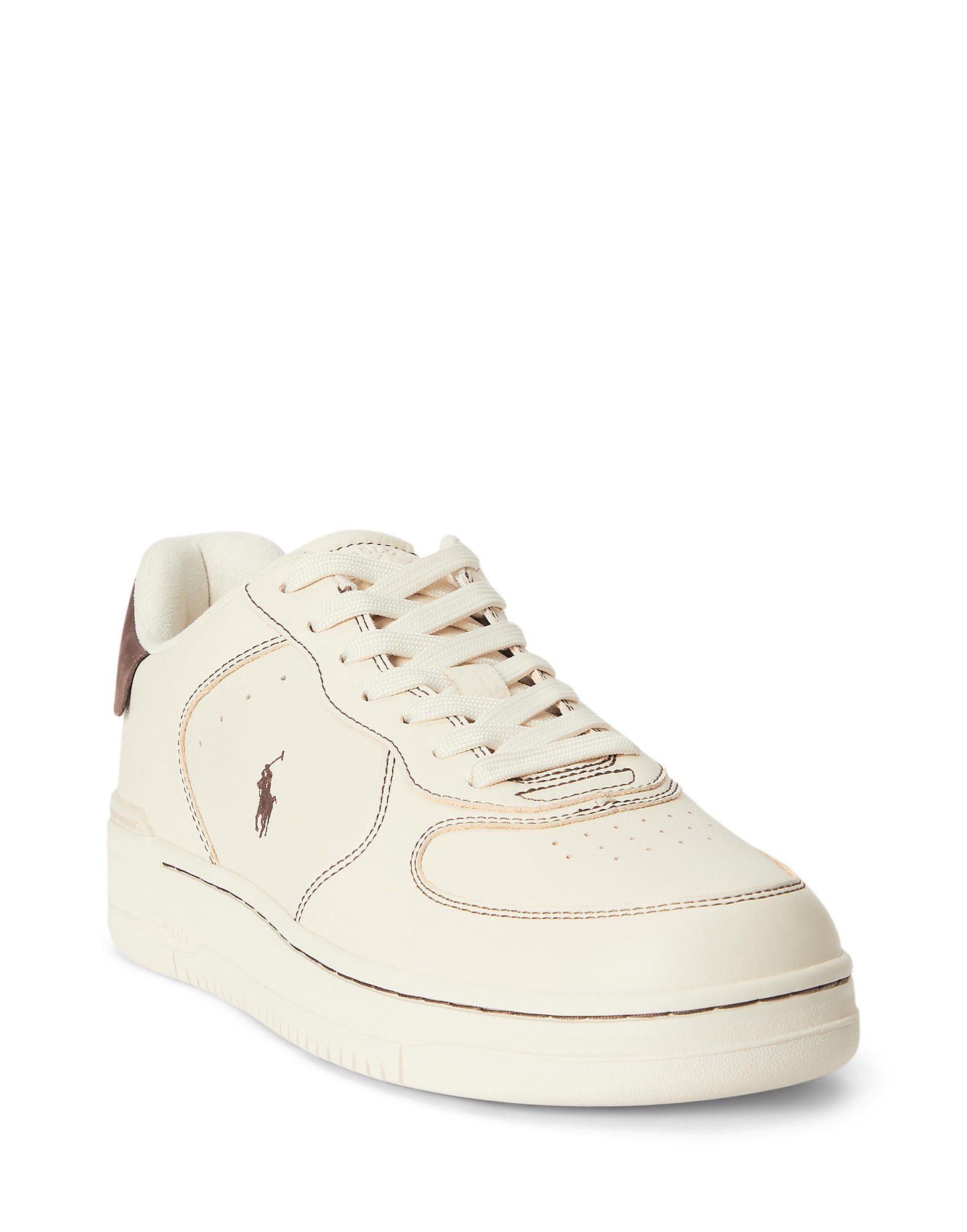 Polo Ralph Lauren Sneaker low MASTERS CRT ecru / maro