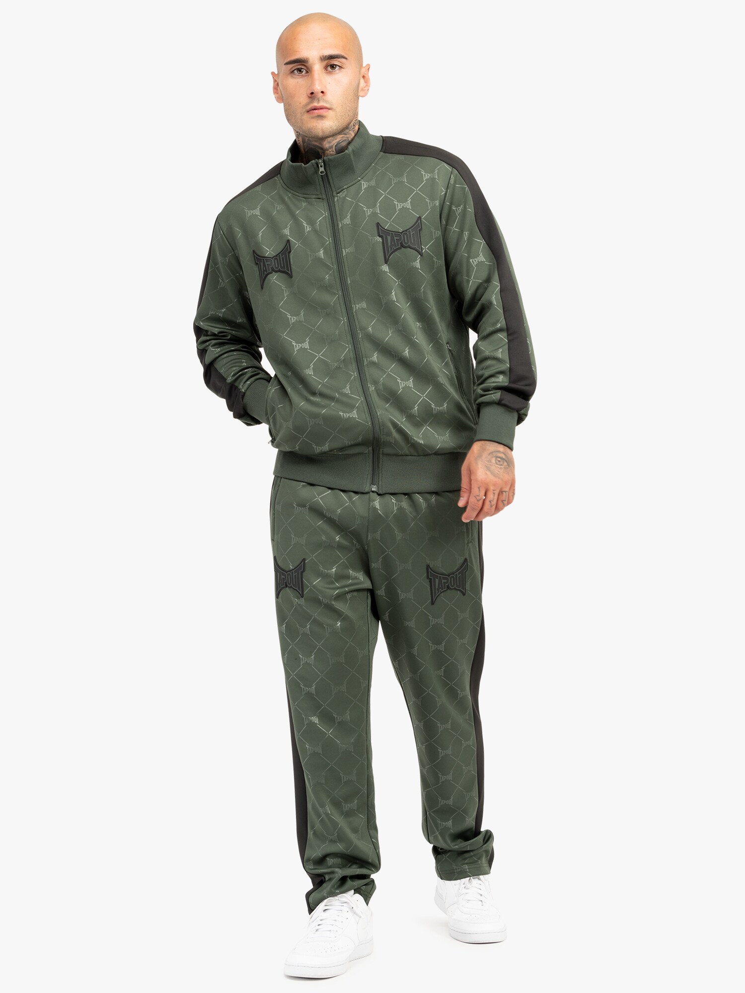 Tapout Jogging ruhák 'Punkass Track'  khaki / olíva / fekete termék 2. képe