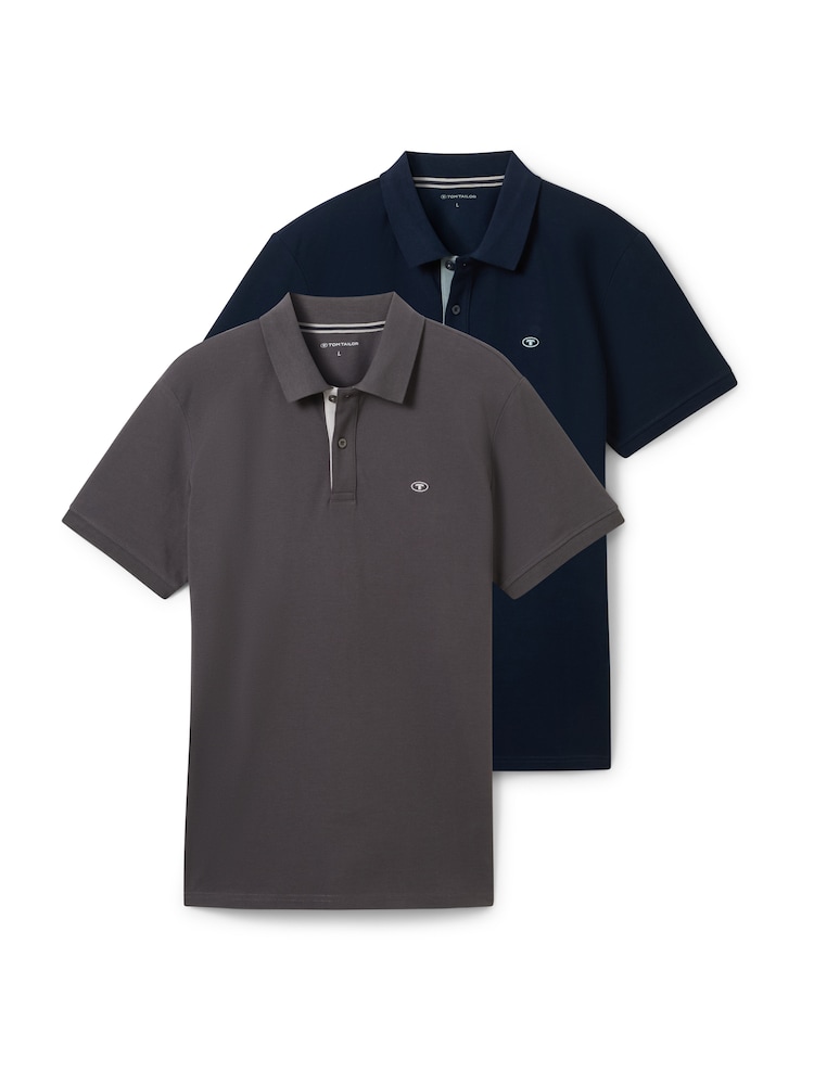 TOM TAILOR Poloshirt Herren Größe XL marine / dunkelgrau