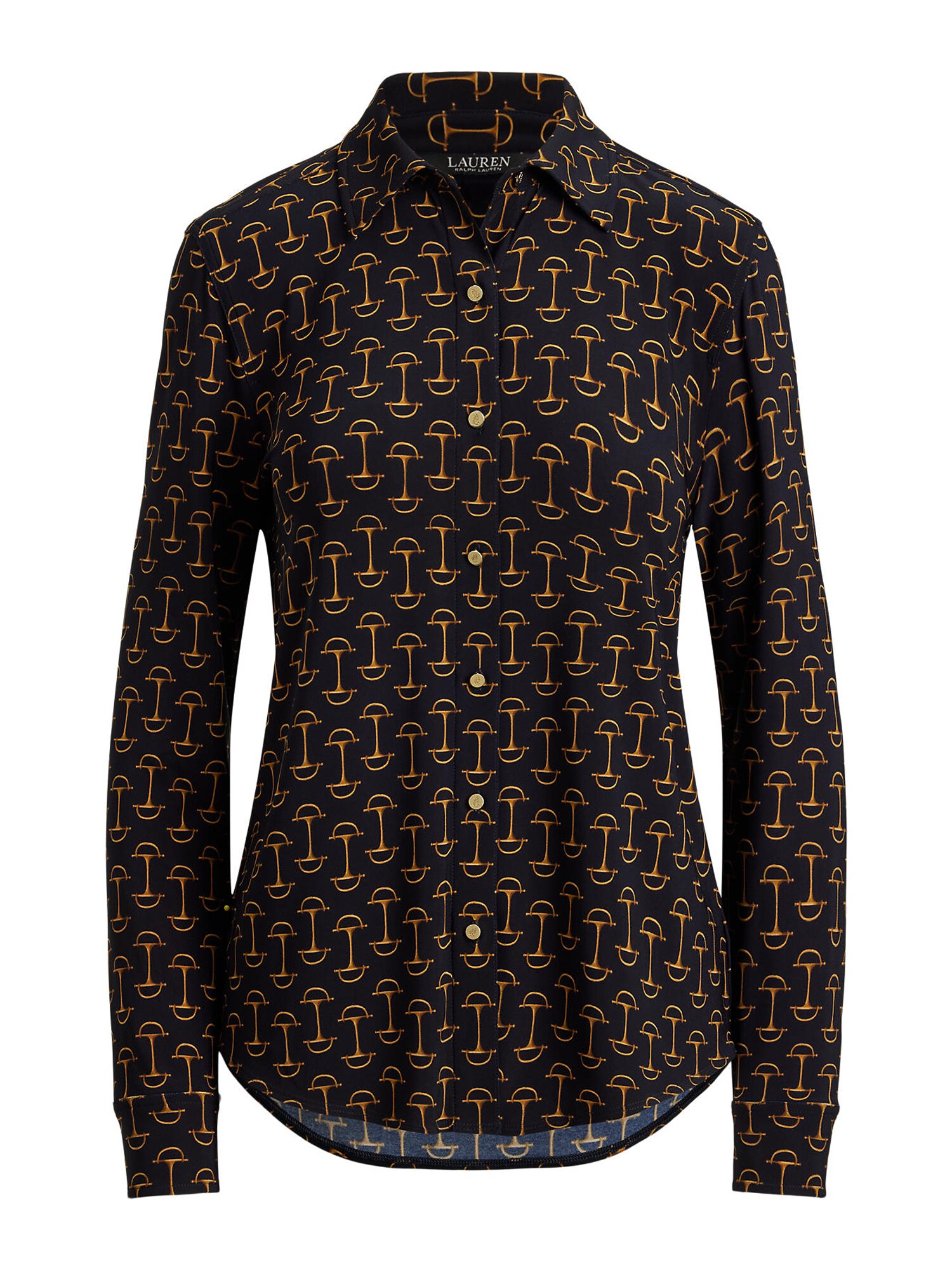 Lauren Ralph Lauren Bluză CLASSIC  bleumarin / auriu