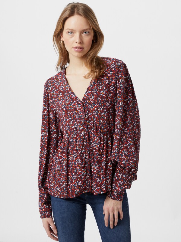 Y.A.S Vicky Langarmbluse mit Fleckenprint