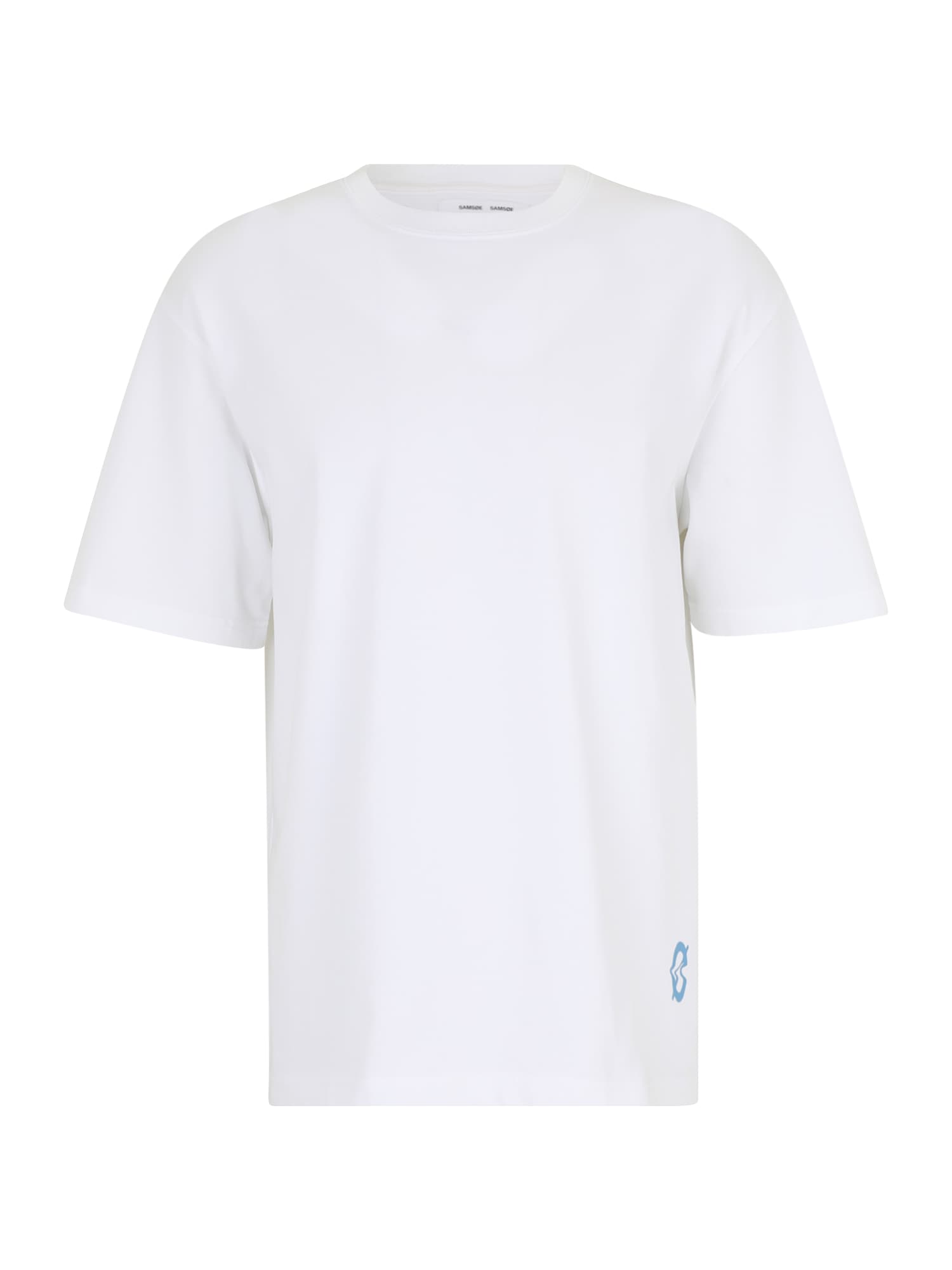 Samsøe Samsøe Tricou Saswirl  azur / alb