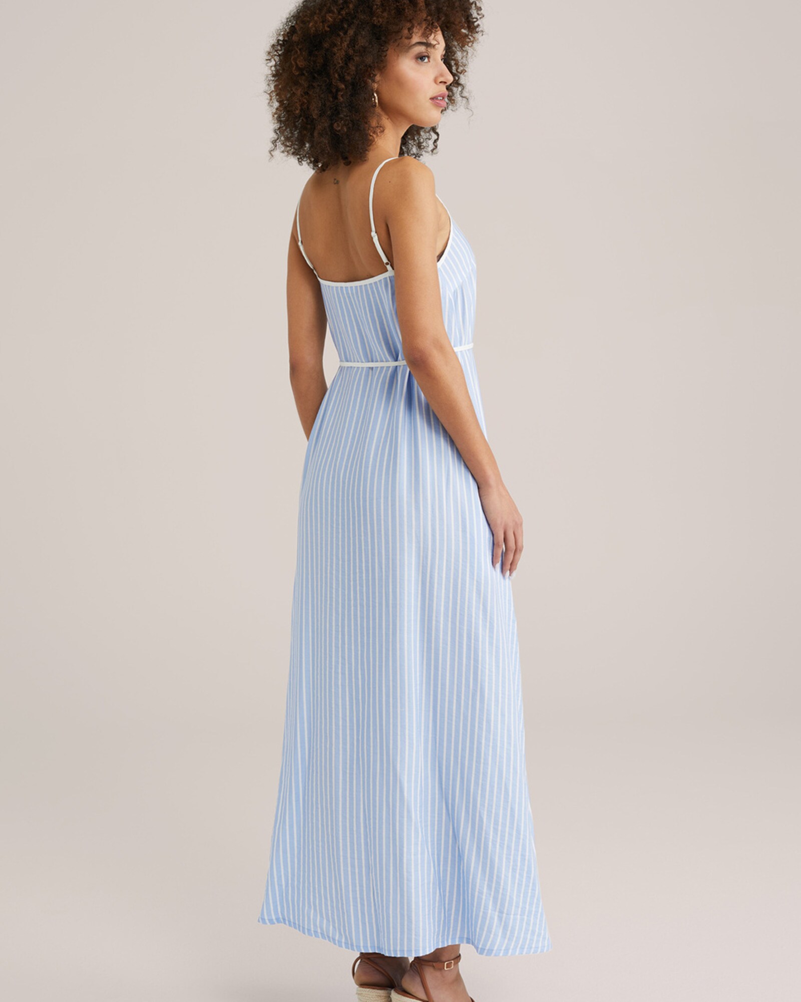 WE Fashion Nyári ruhák  világoskék / fehér termék 2. képe