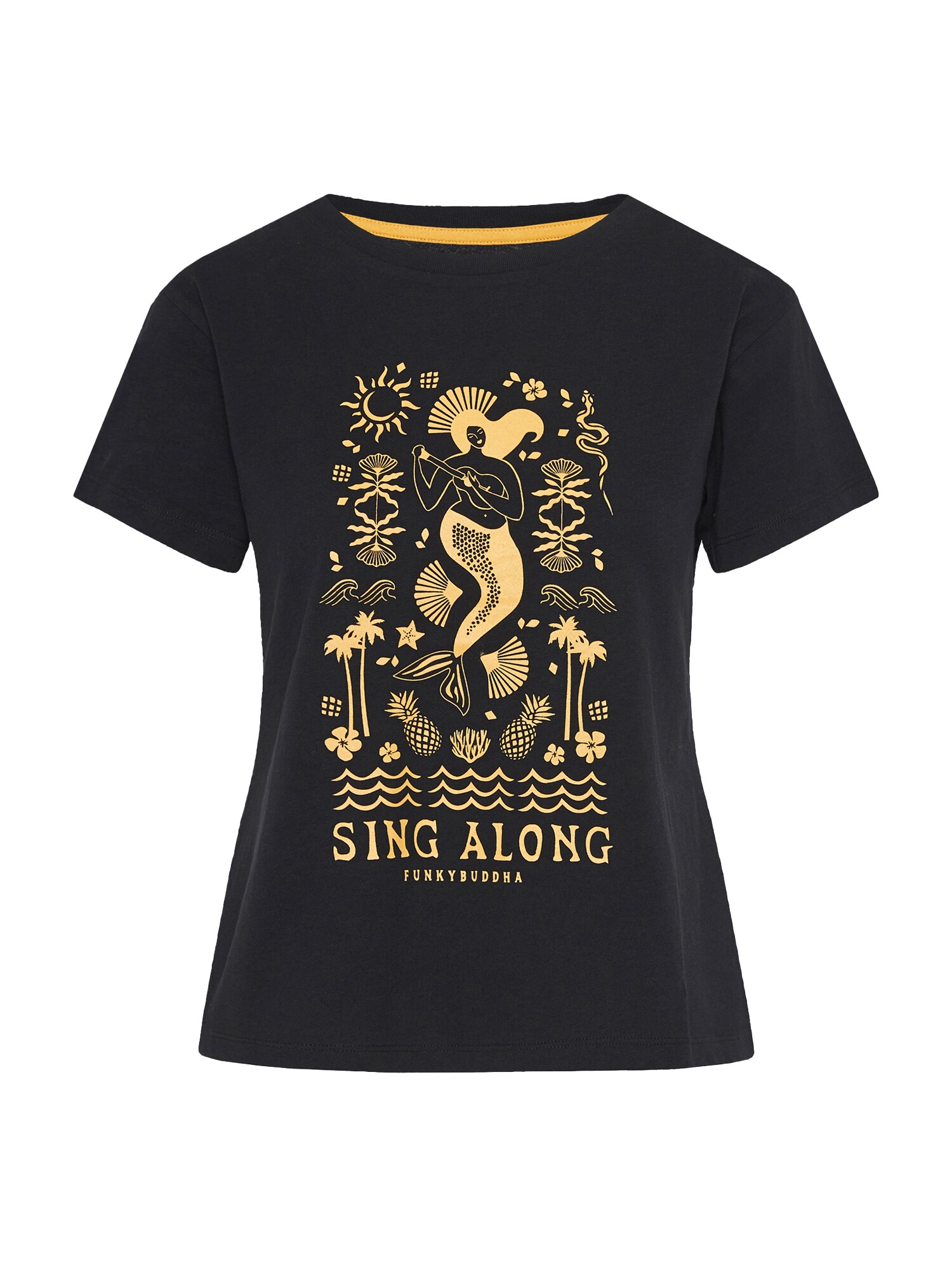 Funky Buddha Top  sárga / fekete akciós termékkép 1