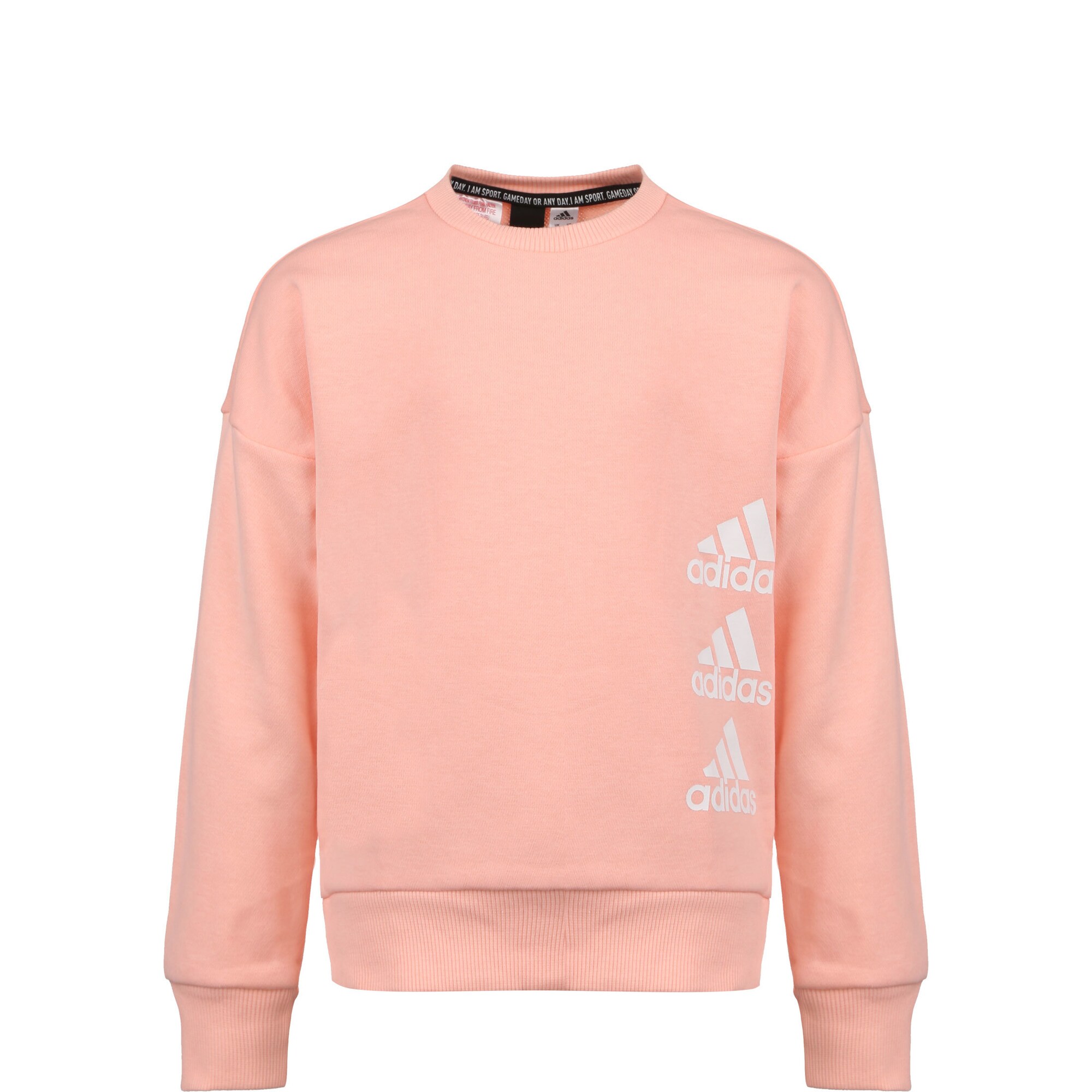 ADIDAS PERFORMANCE Sportinio tipo megztinis  lašišų spalva / balta