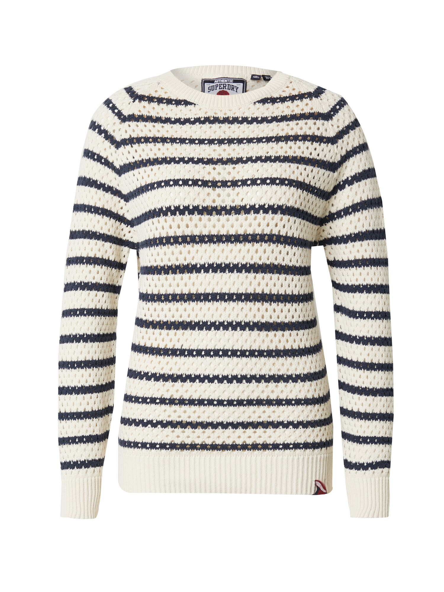 Superdry Pulóver  ekrü / tengerészkék akciós termékkép 1