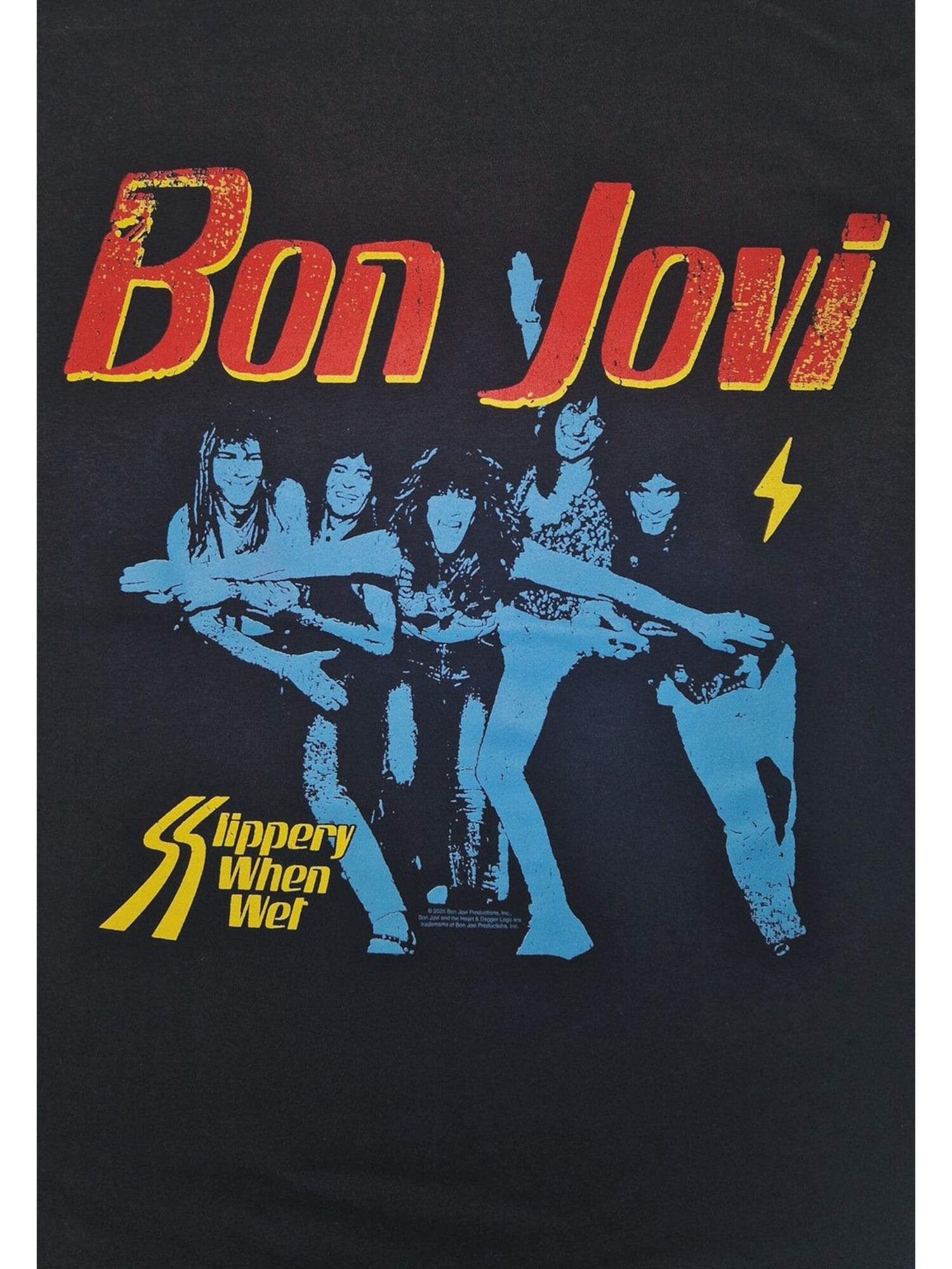 Bon Jovi Camiseta 'Bon Jovi Slippery When Wet T-Shirt'  negro – imagen 3