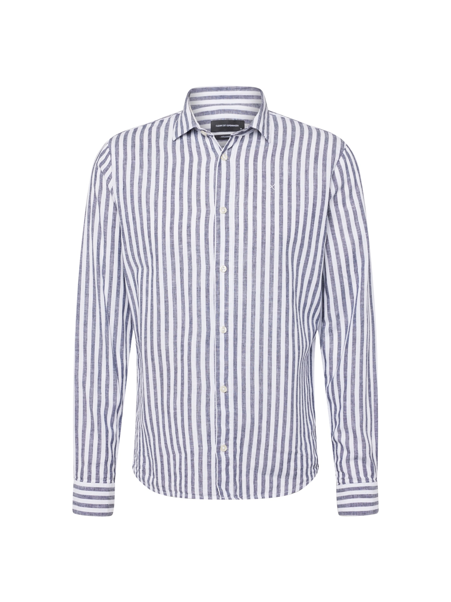 Clean Cut Copenhagen Marškiniai 'Jamie' tamsiai mėlyna jūros spalva / balta
