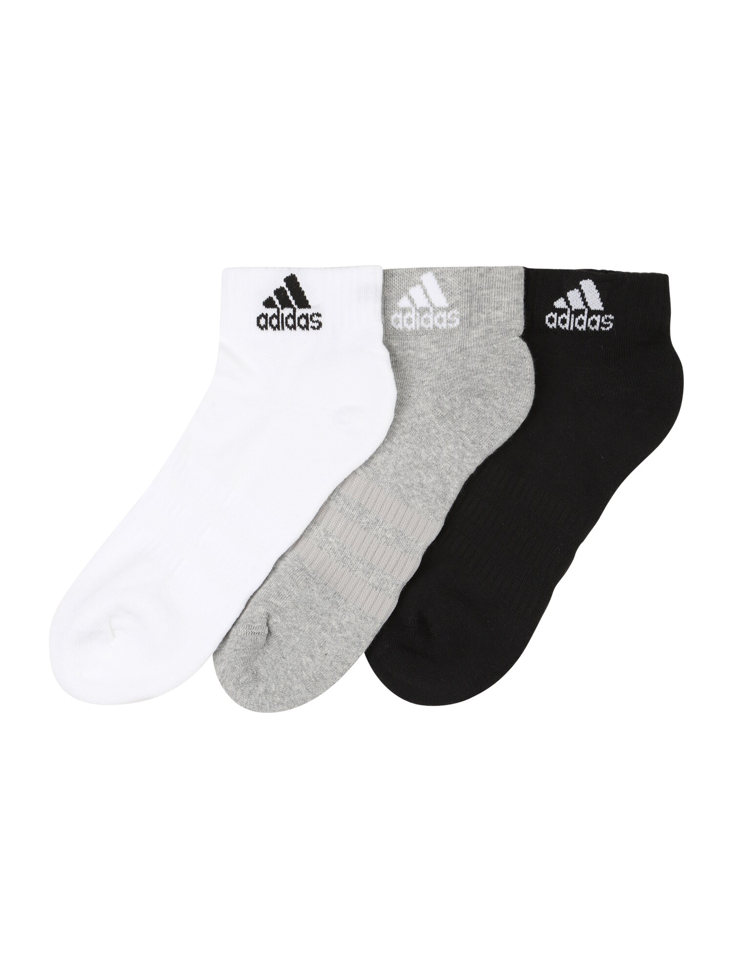 ADIDAS PERFORMANCE Sportinės kojinės  juoda / balta / margai pilka