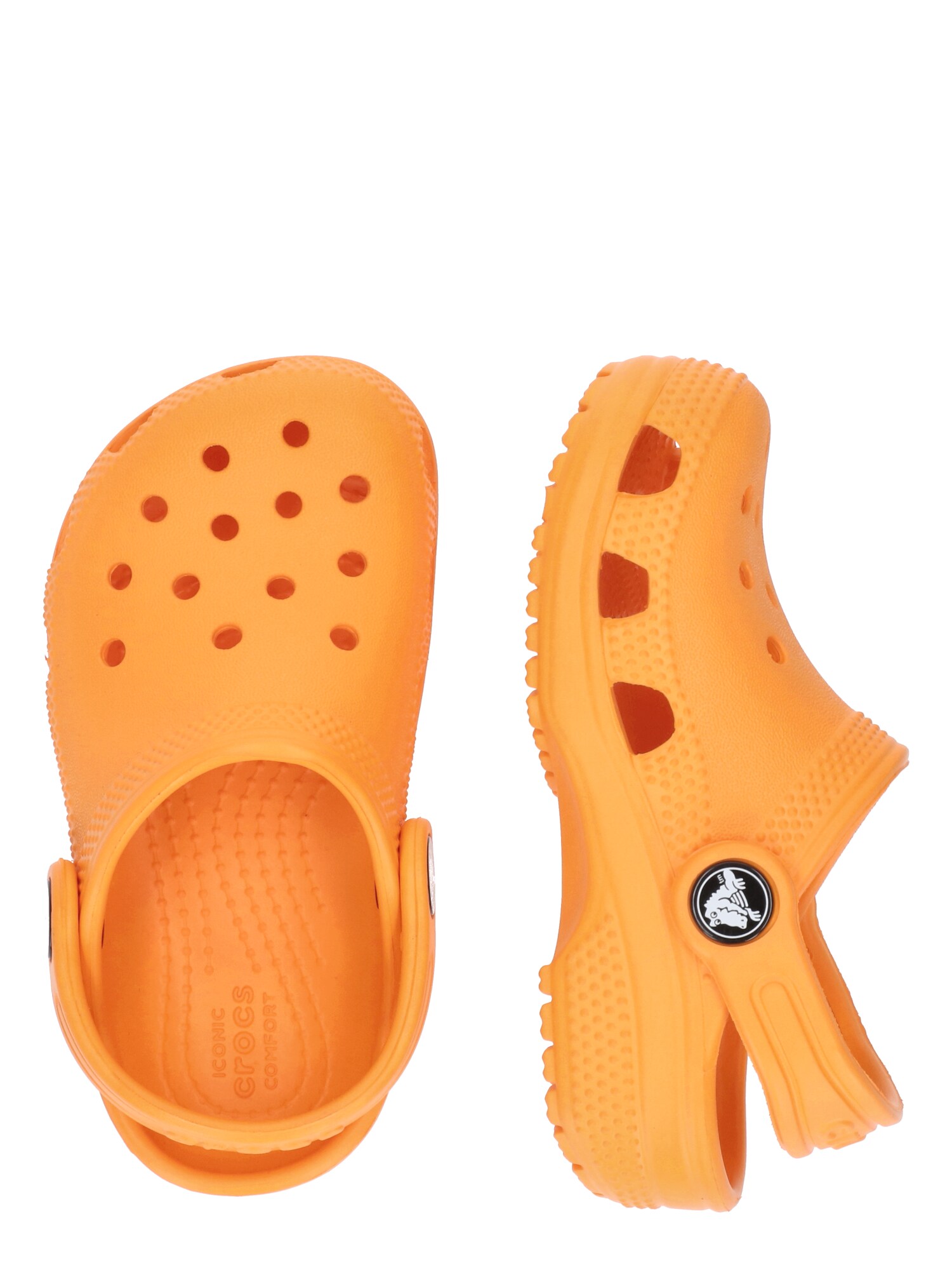 Crocs Nyitott cipők 'Classic'  sötét narancssárga / fekete / fehér termék 2. képe