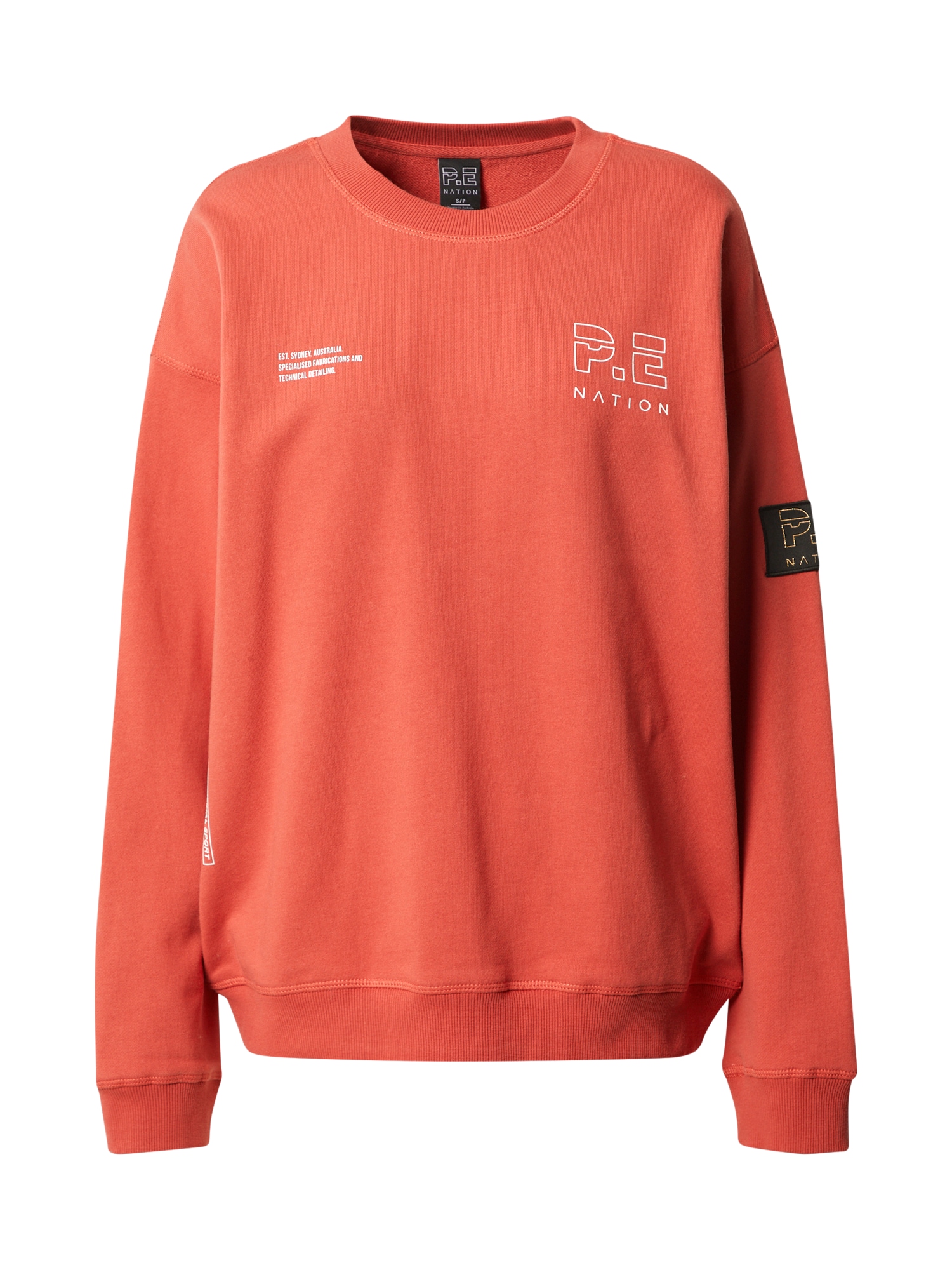 P.E Nation Sweatshirt de desporto 'DENIZEN'  azure / vermelho claro / preto / branco