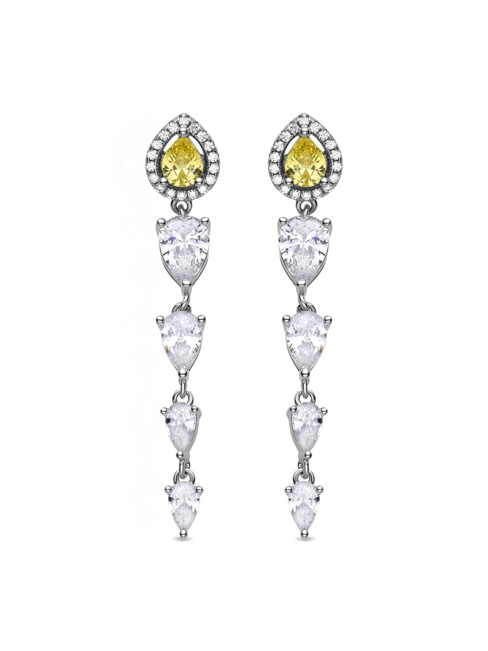 Örhängen 'MARAG' guldgul / silver