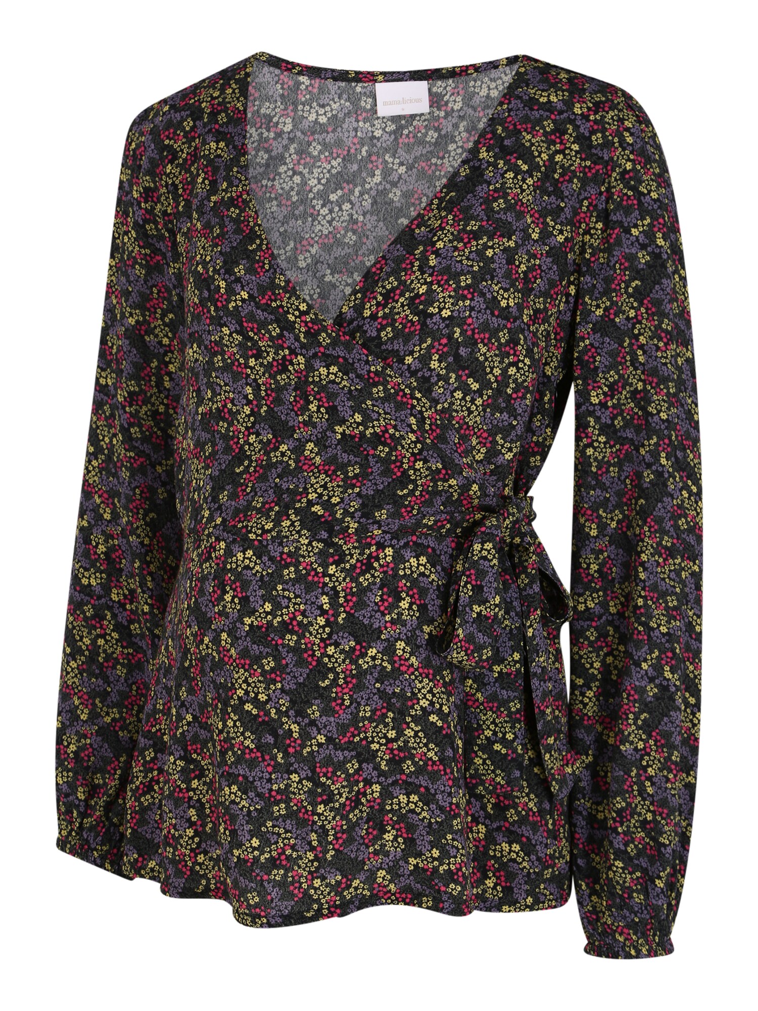 MAMALICIOUS Palaidinė 'FELUCA'  juoda / tamsiai violetinė / tamsiai rožinė / geltona