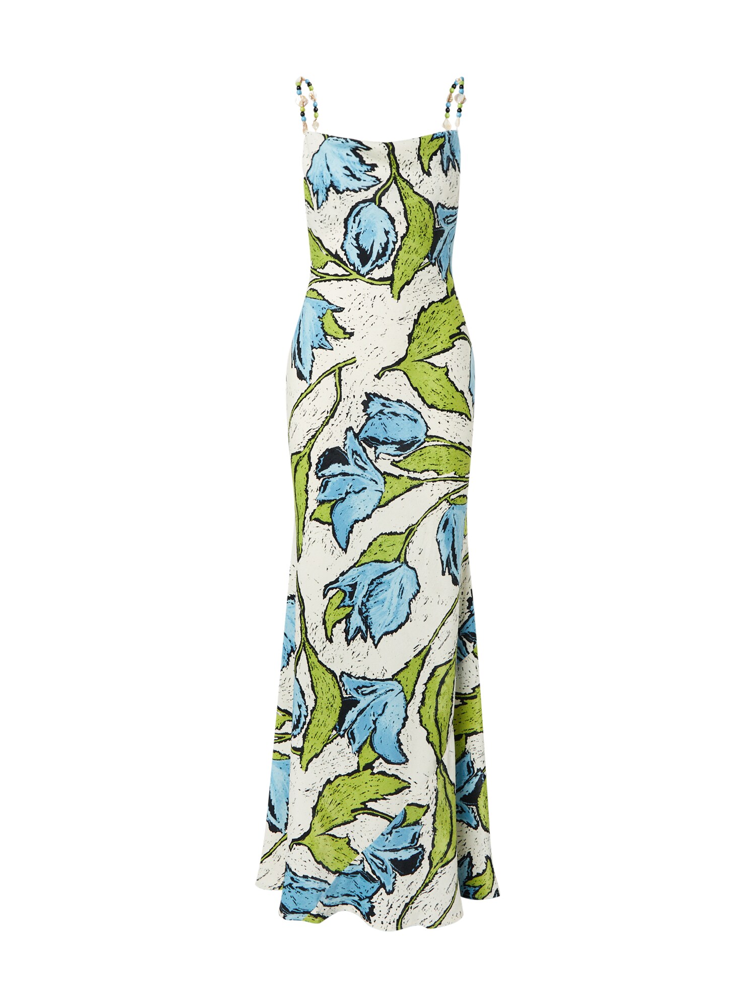 TOPSHOP Šaty  nebesky modrá / kiwi / čierna / biela