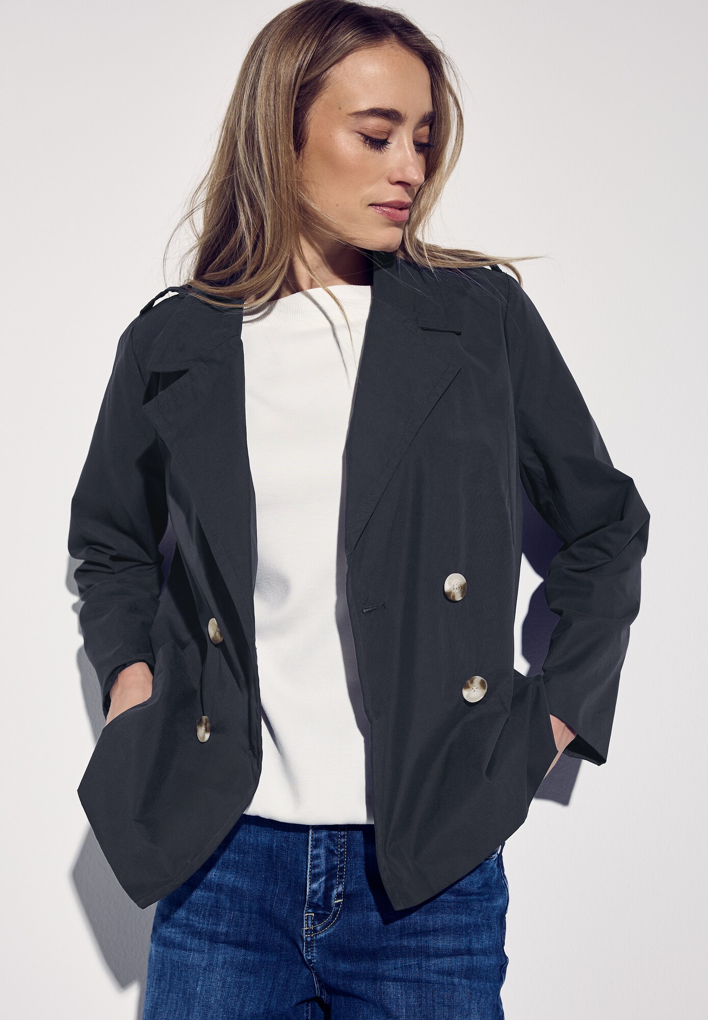 Thumbnail - STREET ONE Doppelreihiger Trenchcoat