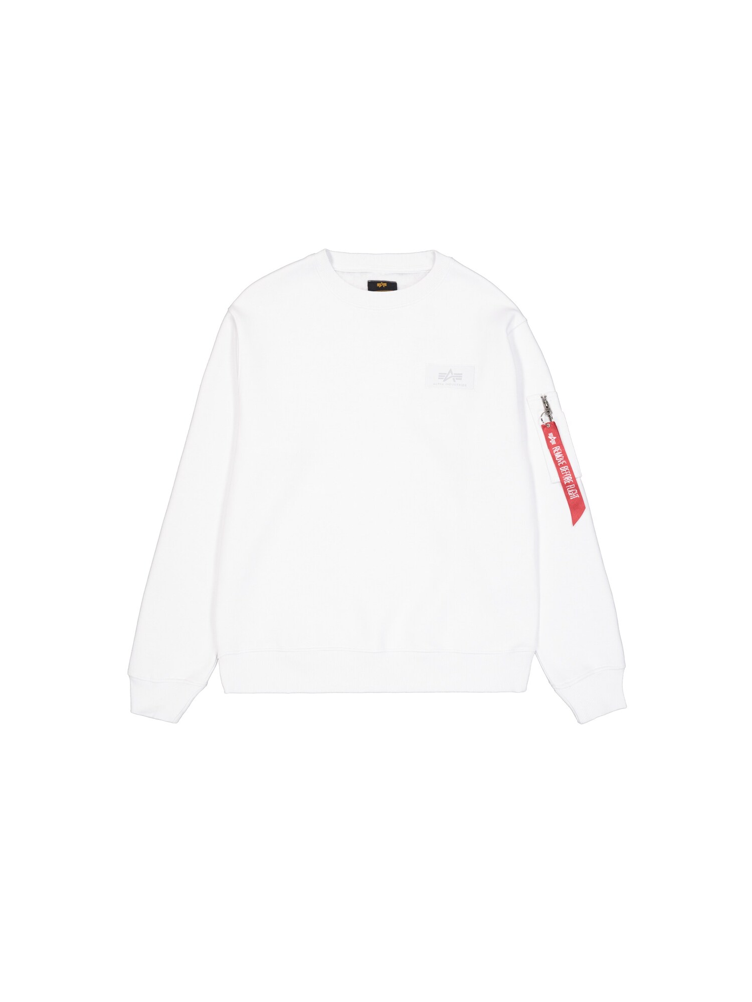 ALPHA INDUSTRIES Sweater majica  crvena / crna / bijela