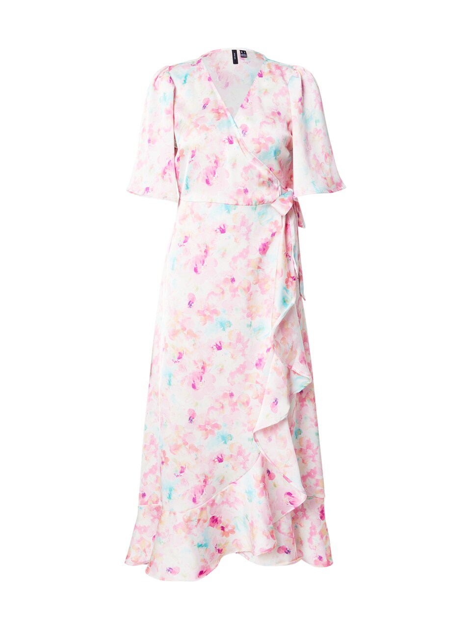 Klänning aqua / orkidé / rosa