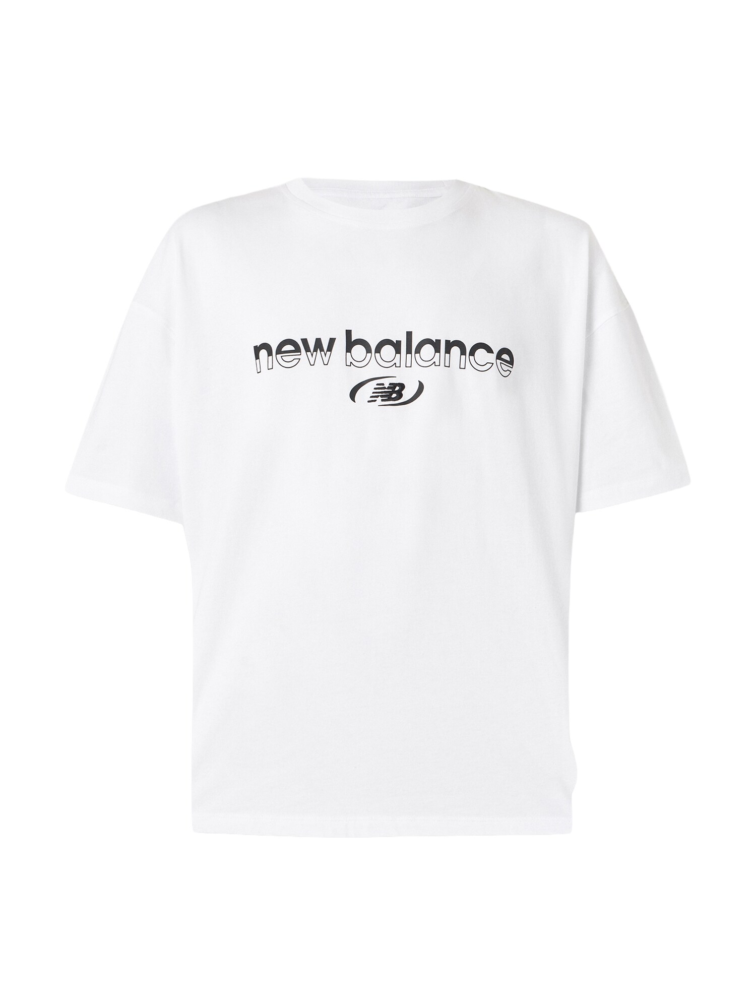 new balance Tricou negru / alb