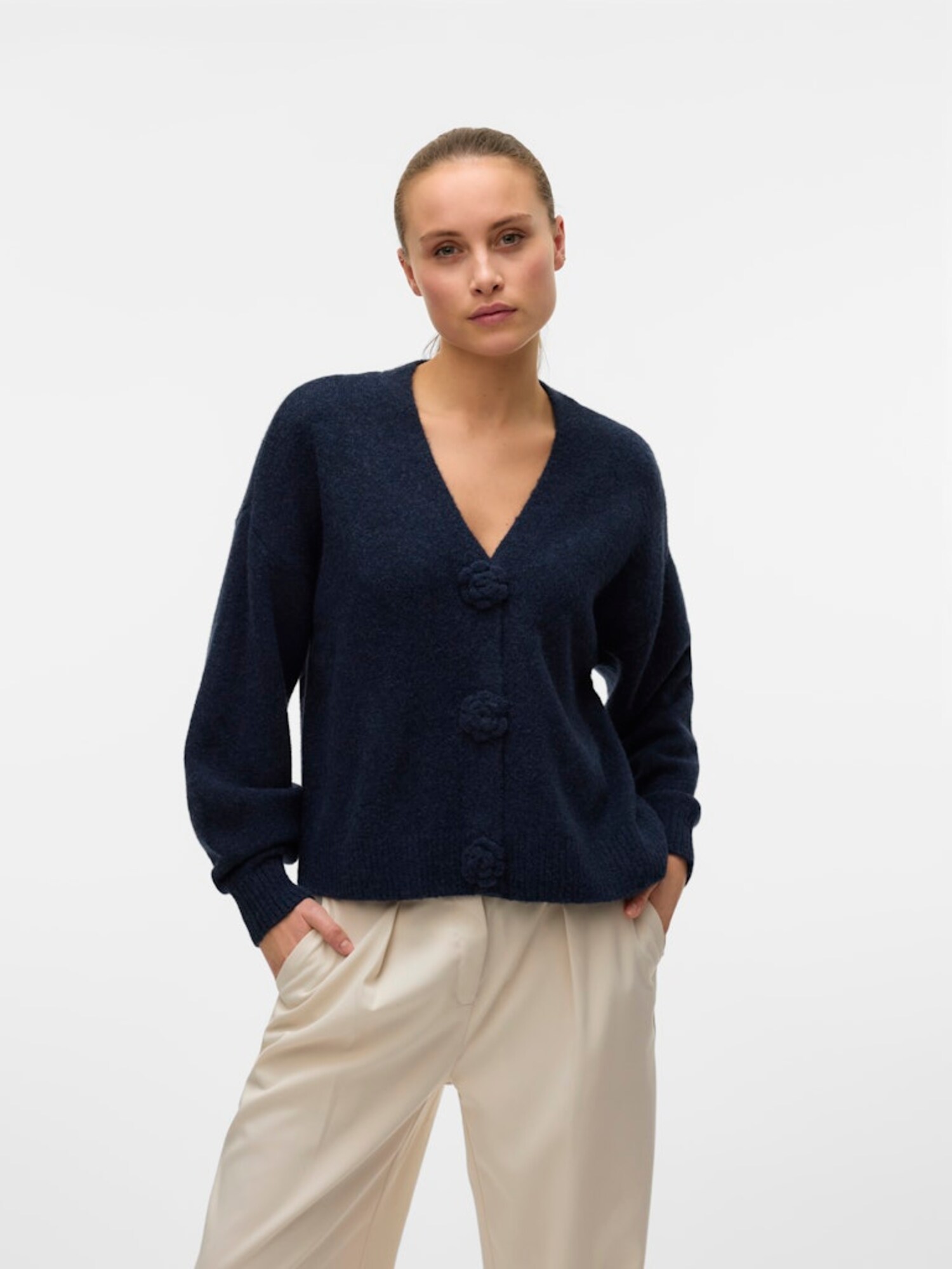 VERO MODA Kardigán 'VMCecily'  tengerészkék termék 2. képe