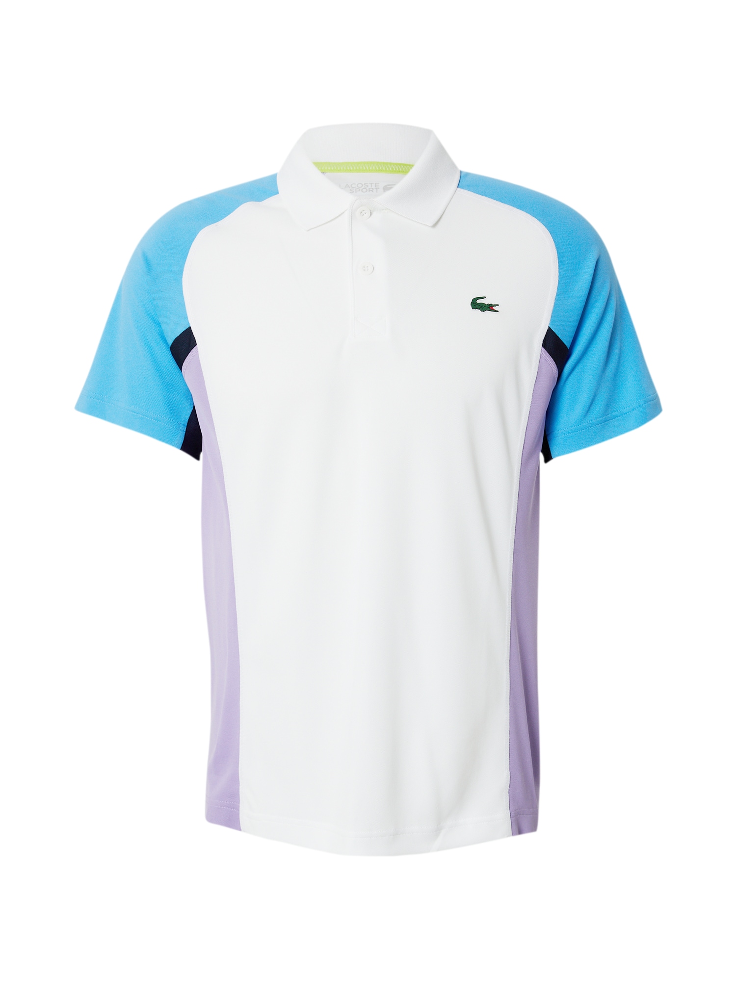 Lacoste Sport Sportiniai marškinėliai azuro spalva / levandų spalva / juoda / balta
