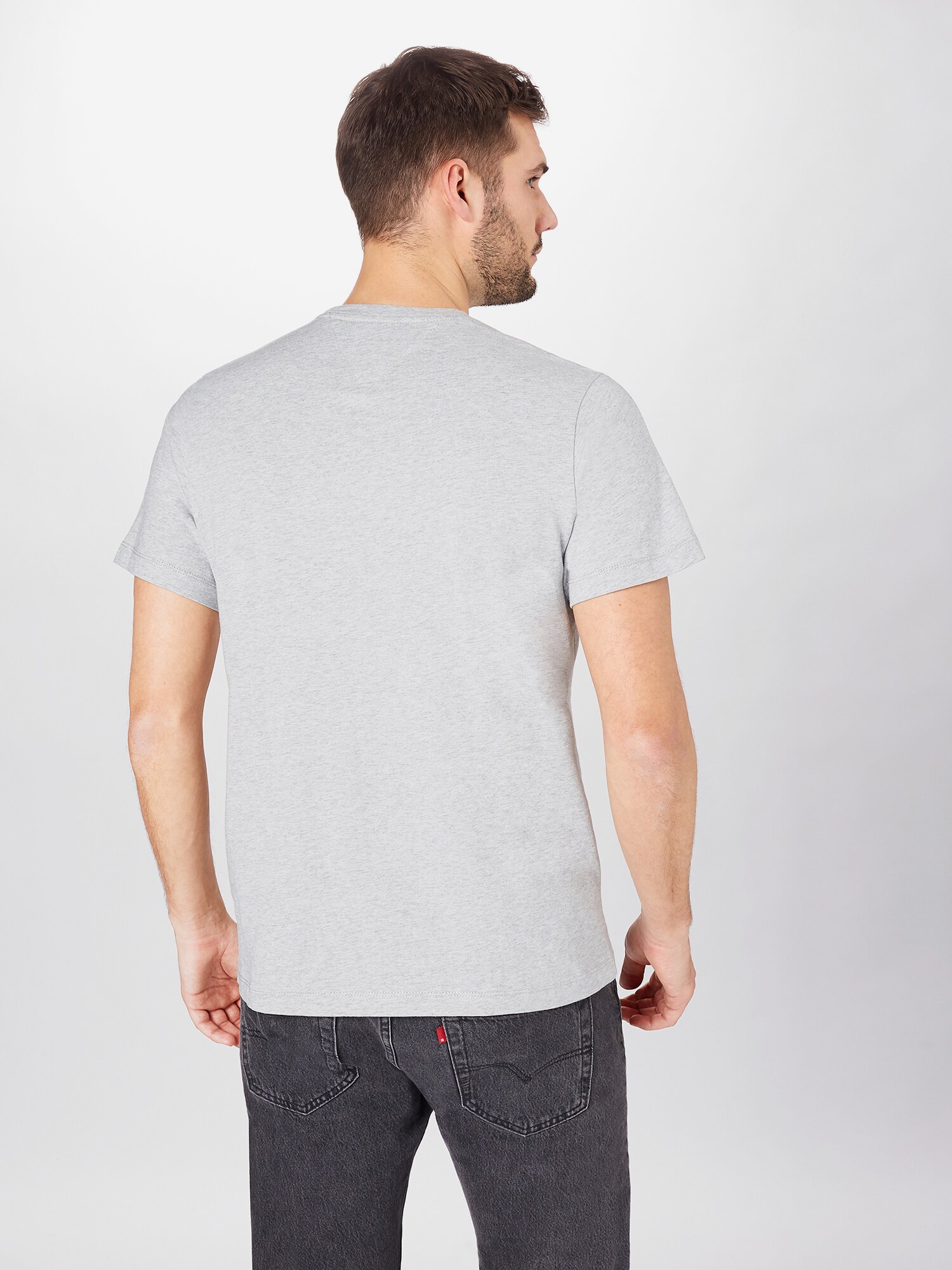 Tommy Jeans Tričko sivá melírovaná (obrázok 3)