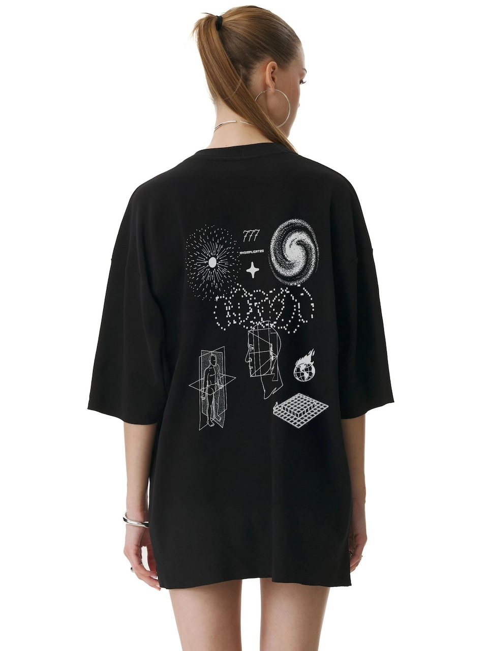 Oversize t-shirt 'Cotton T-shirt 777'