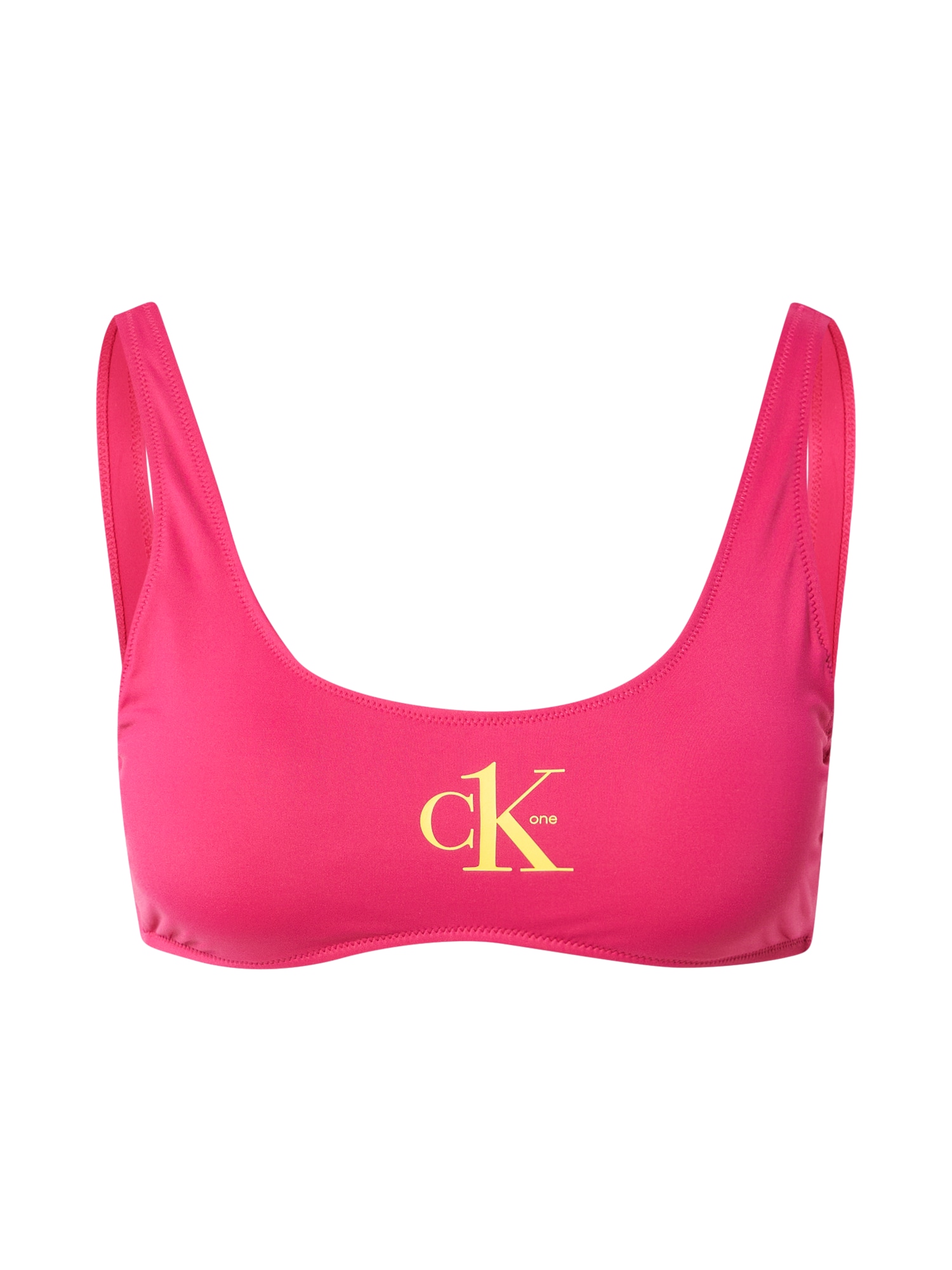 Calvin Klein Swimwear Горнище на бански  жълто / розово
