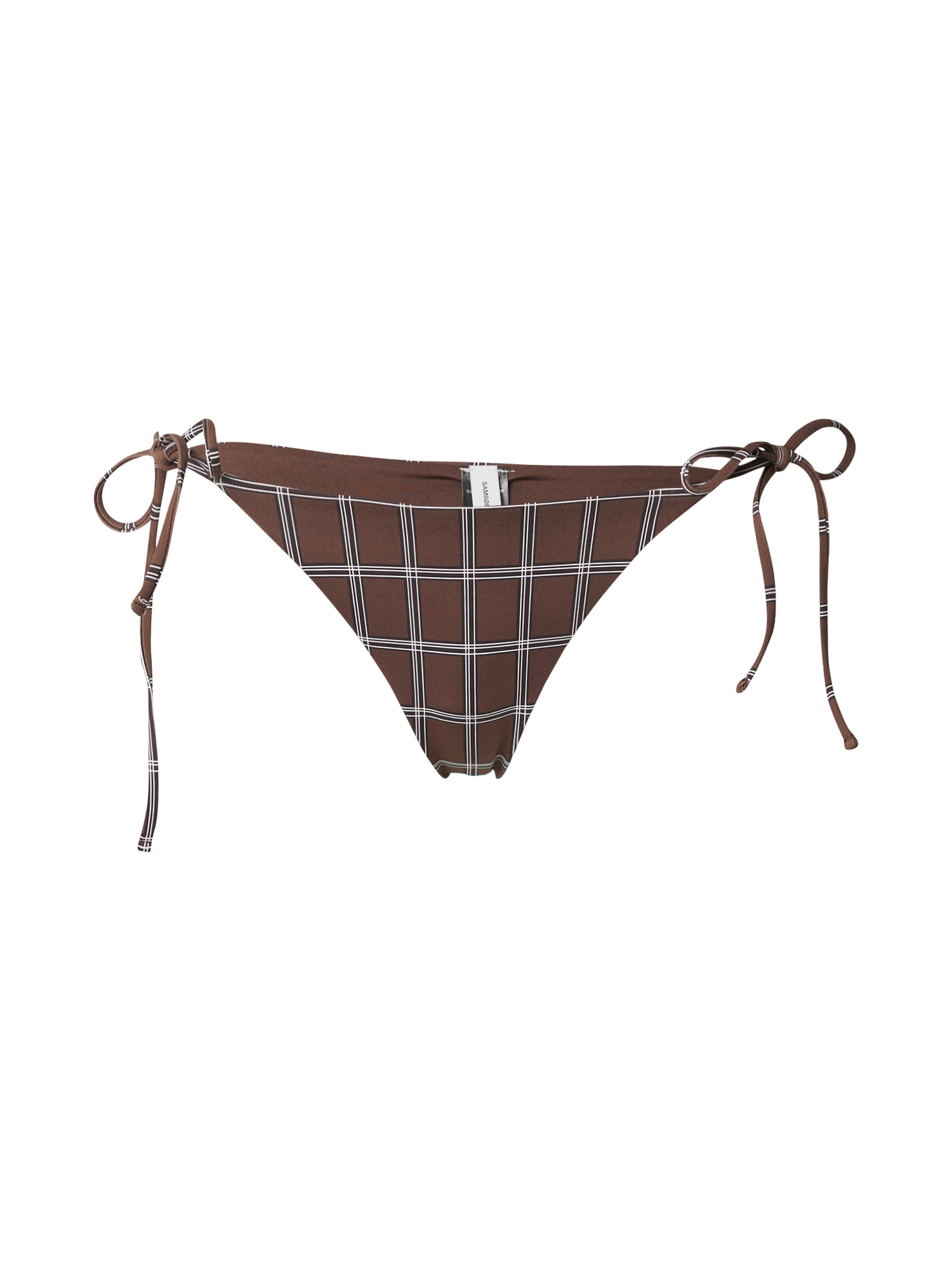 Samsøe Samsøe Slip costum de baie Chi  maro / alb