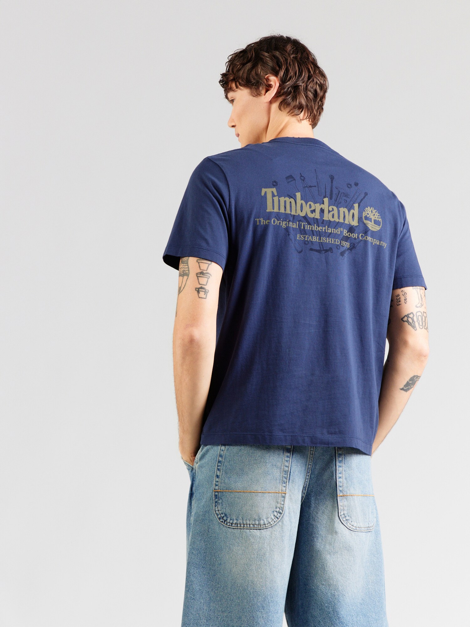 TIMBERLAND Camiseta añil / marrón claro – imagen 3