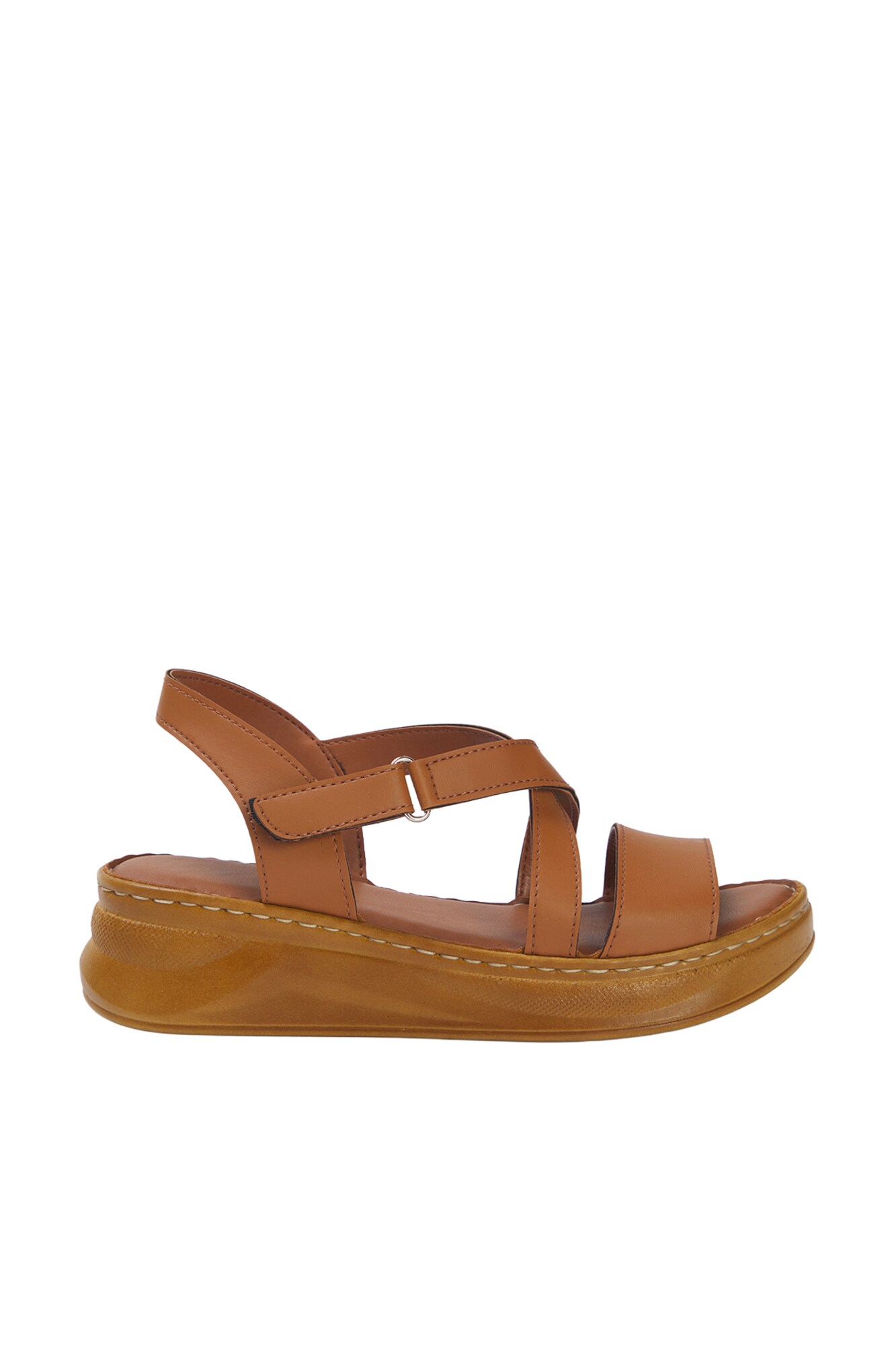Trendyol Sandale cu baretă maro cămilă