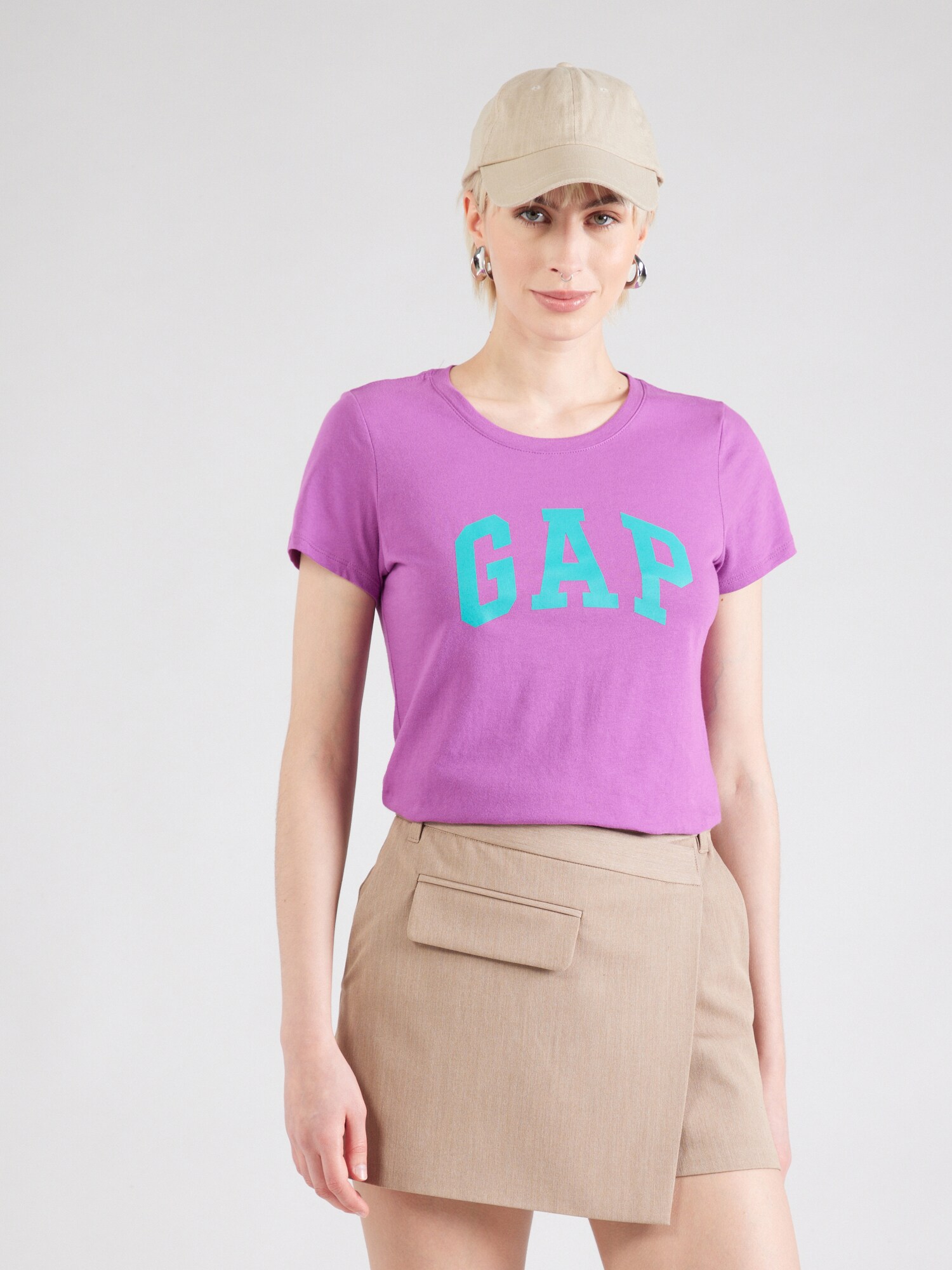 GAP Póló 'CLASSIC'  türkiz / orchidea termék 2. képe