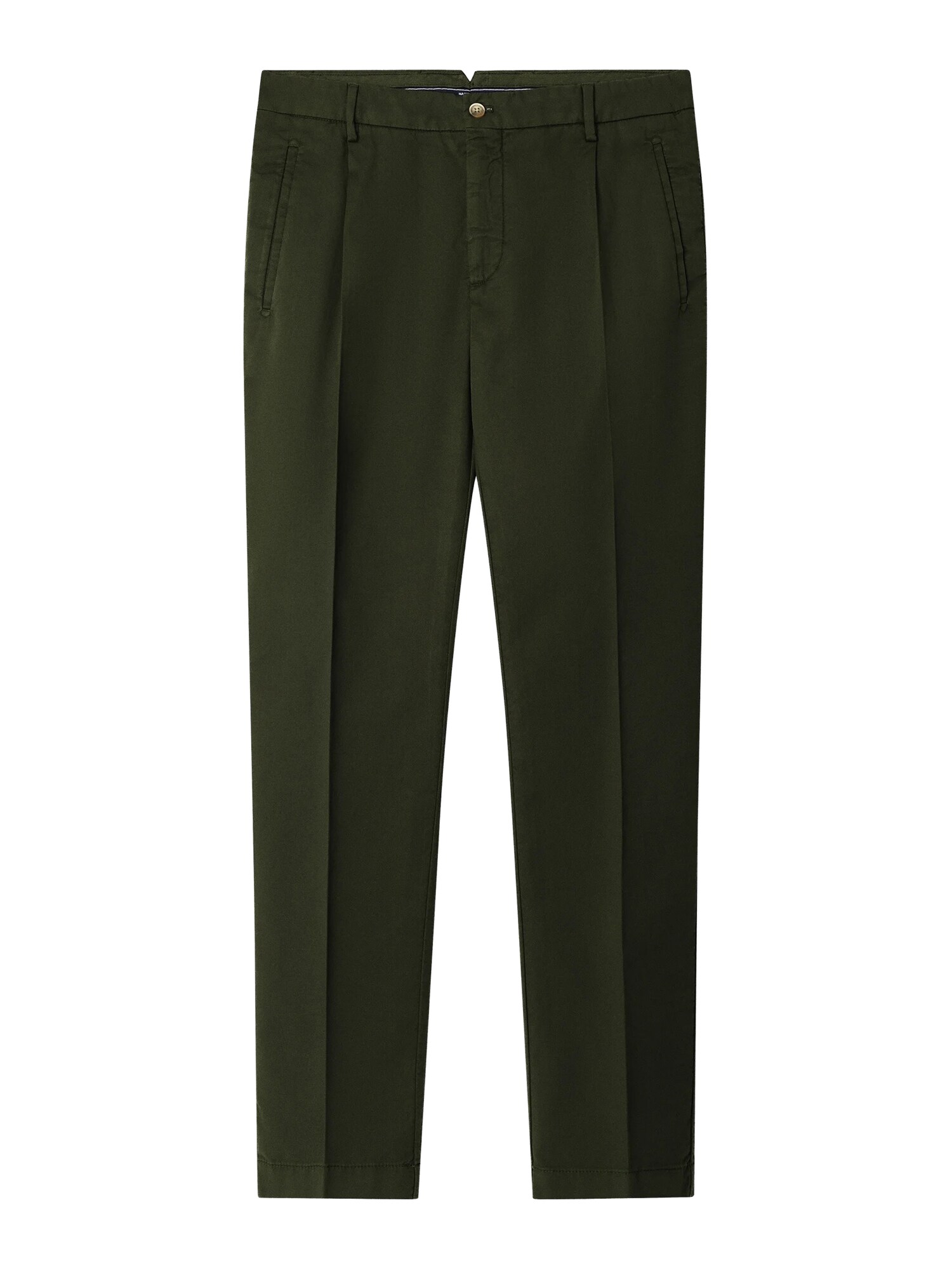 Hackett London Hlače na rob 'Sloane'  temno zelena