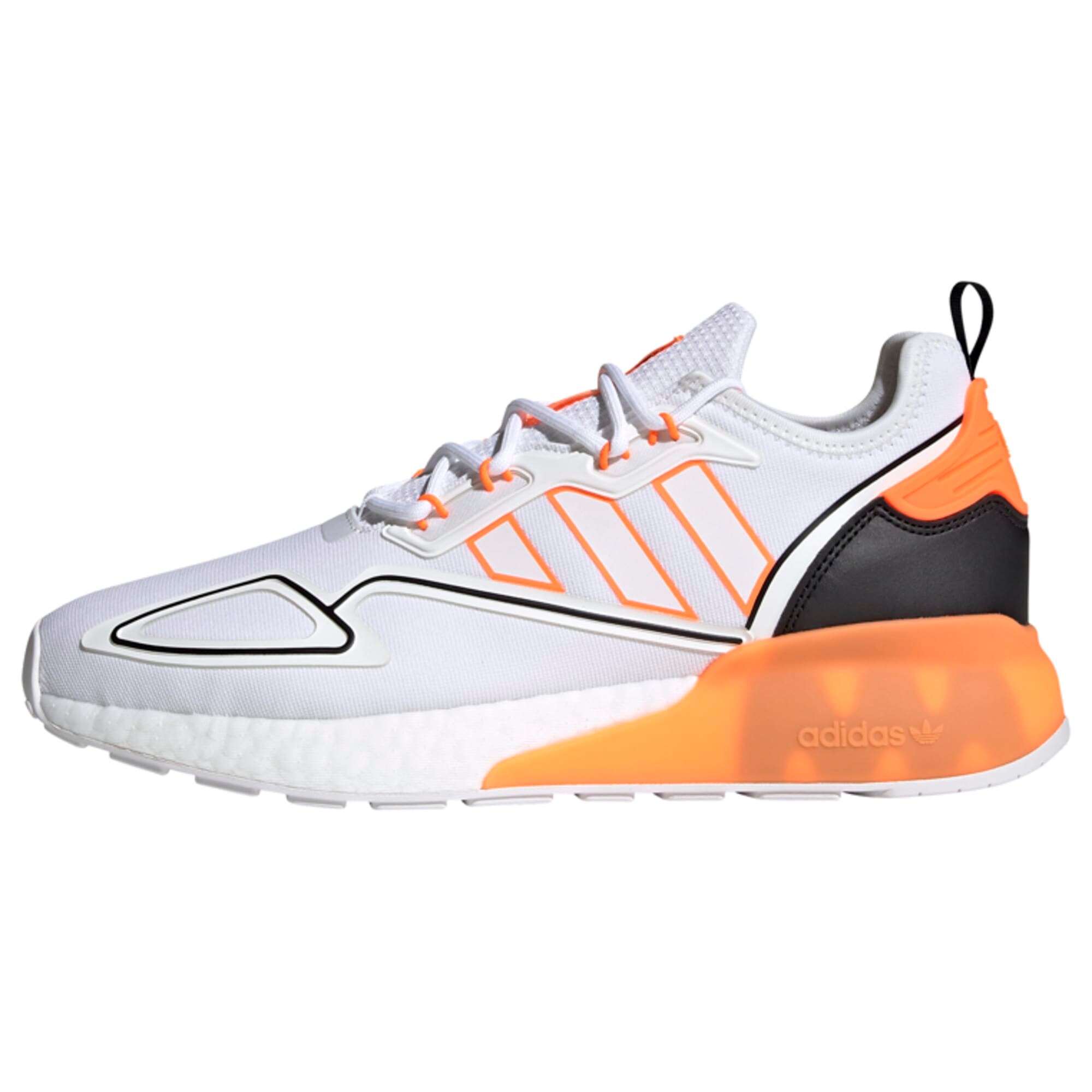 ADIDAS ORIGINALS Sapatilhas baixas 'ZX 2K Boost'  laranja / branco / preto