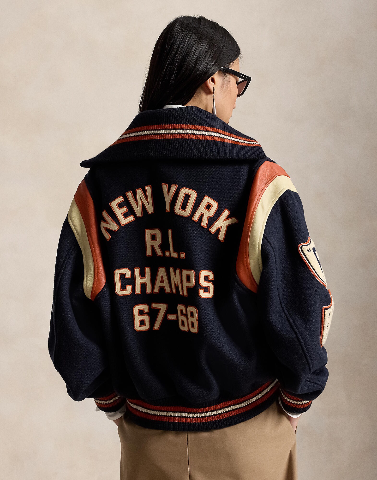 Polo Ralph Lauren Chaqueta de entretiempo crema / navy / langosta – imagen 3