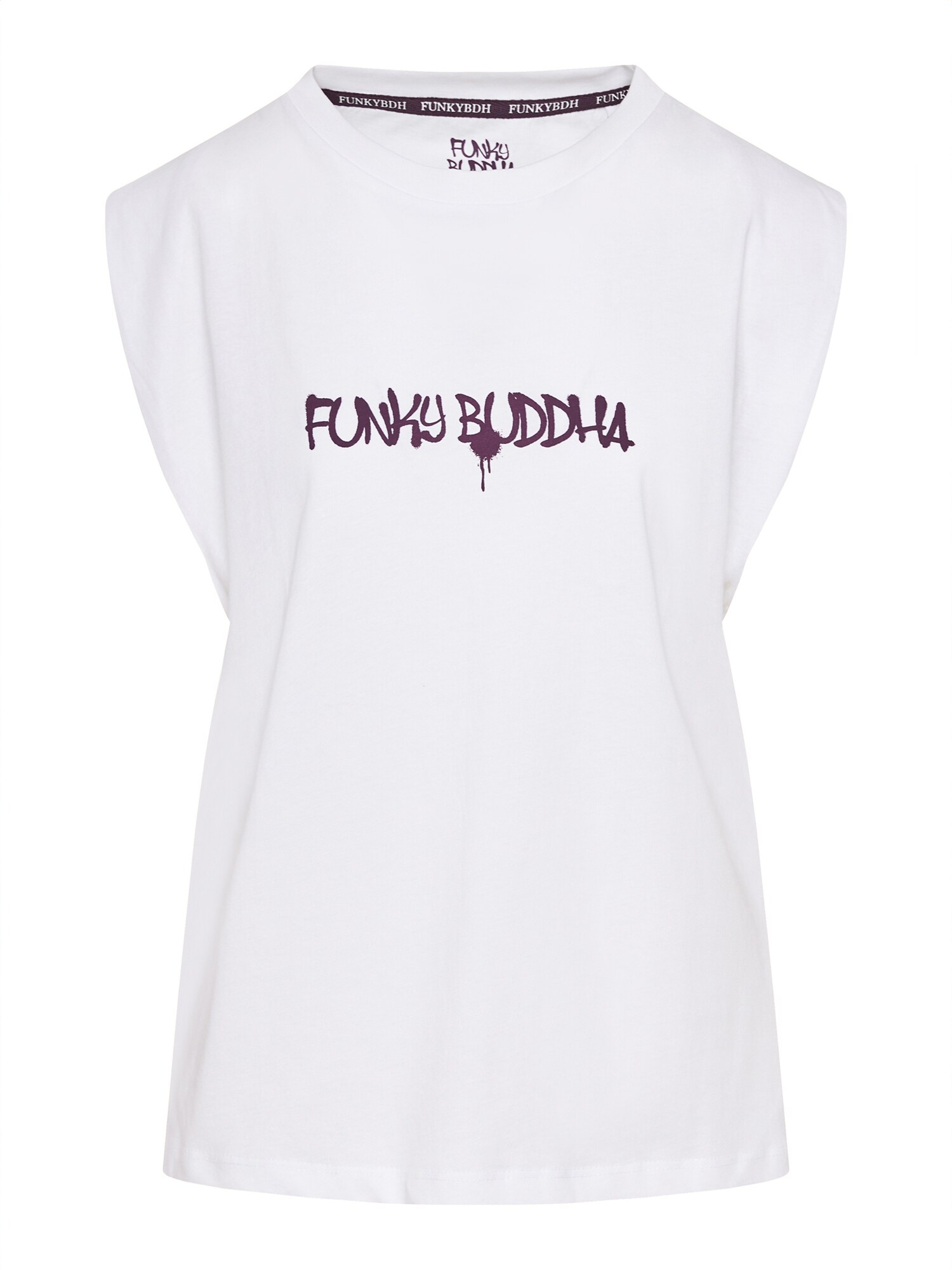 Funky Buddha Póló  bogyó / fehér akciós termékkép 1
