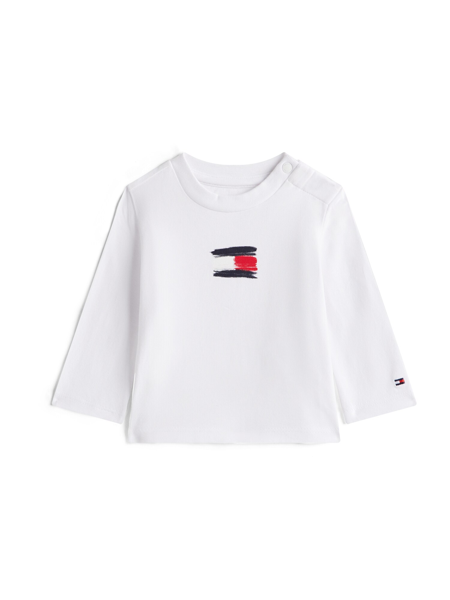 TOMMY HILFIGER Tricou  albastru închis / roșu / alb