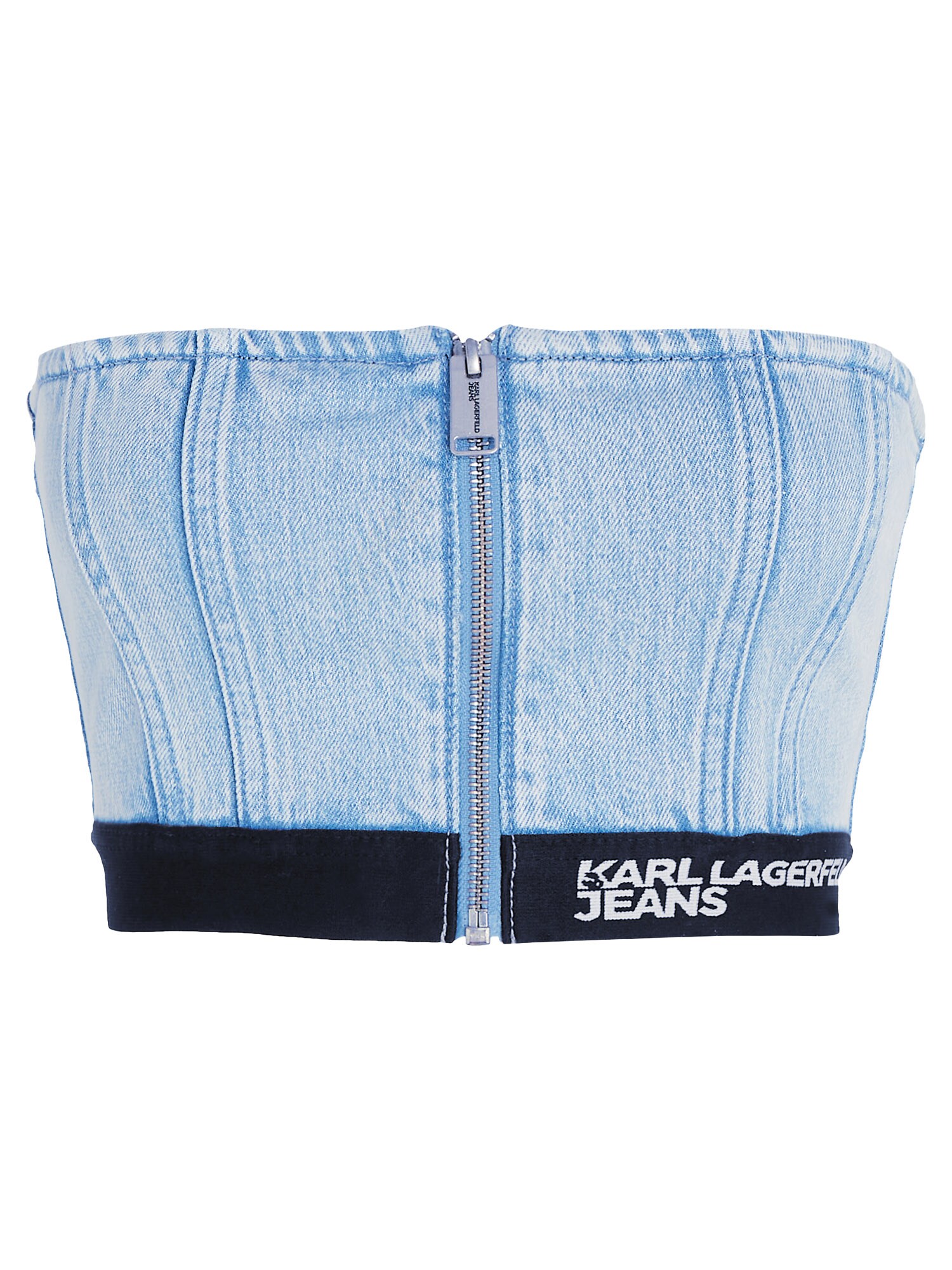 KARL LAGERFELD JEANS Top  világoskék / fekete / fehér akciós termékkép 1