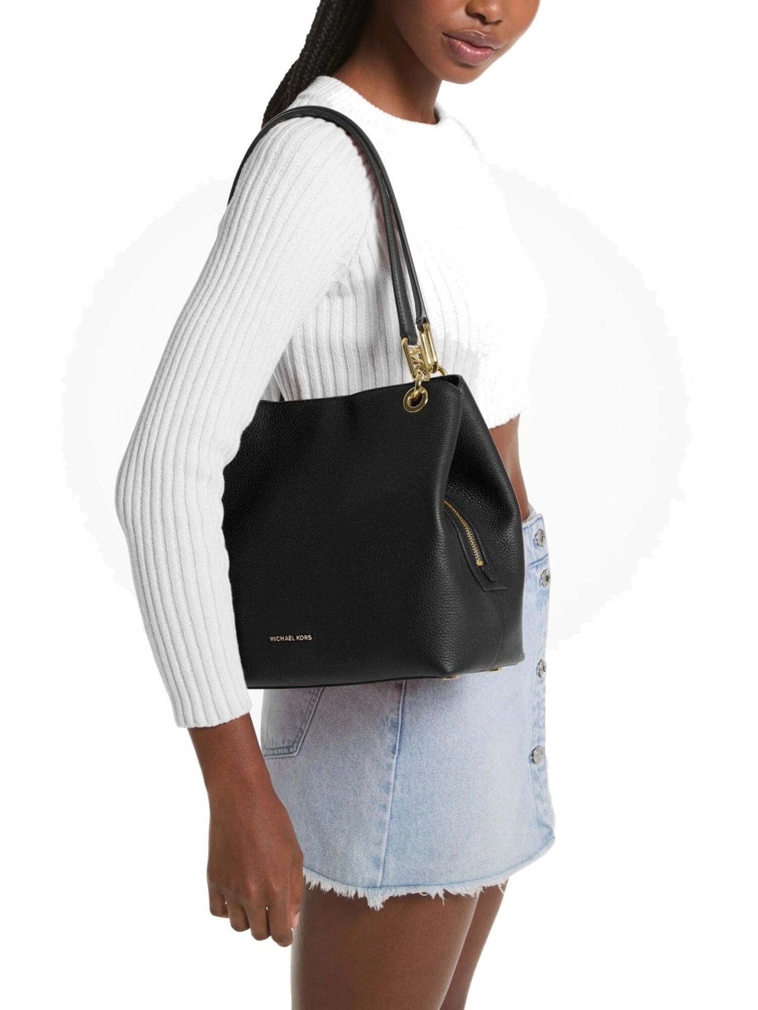 MICHAEL Michael Kors Bolso de hombro 'Kensington'  negro – imagen 2