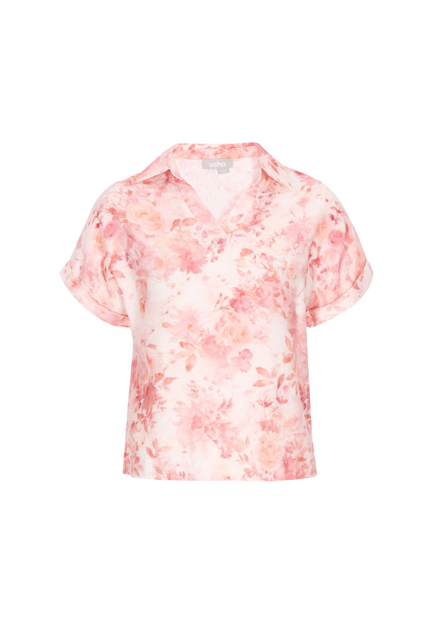 Usha Blusa  rosé / talco / altrosa / rosa oscuro
