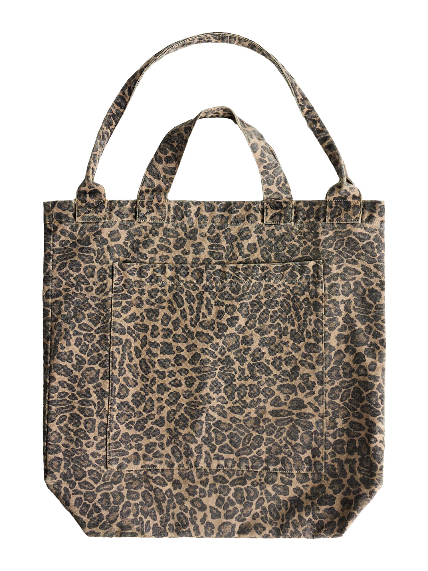Bershka Shopper táska  barna / cappuccinobarna / fekete akciós termékkép 1