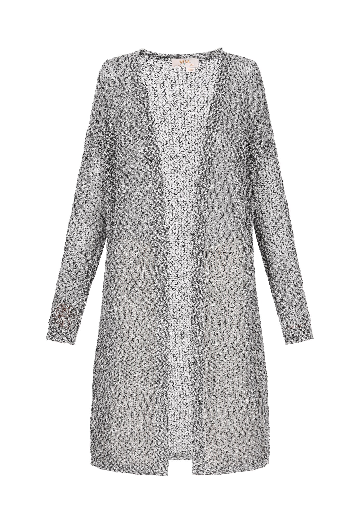 usha FESTIVAL Geacă tricotată Fashion Lover  negru / alb