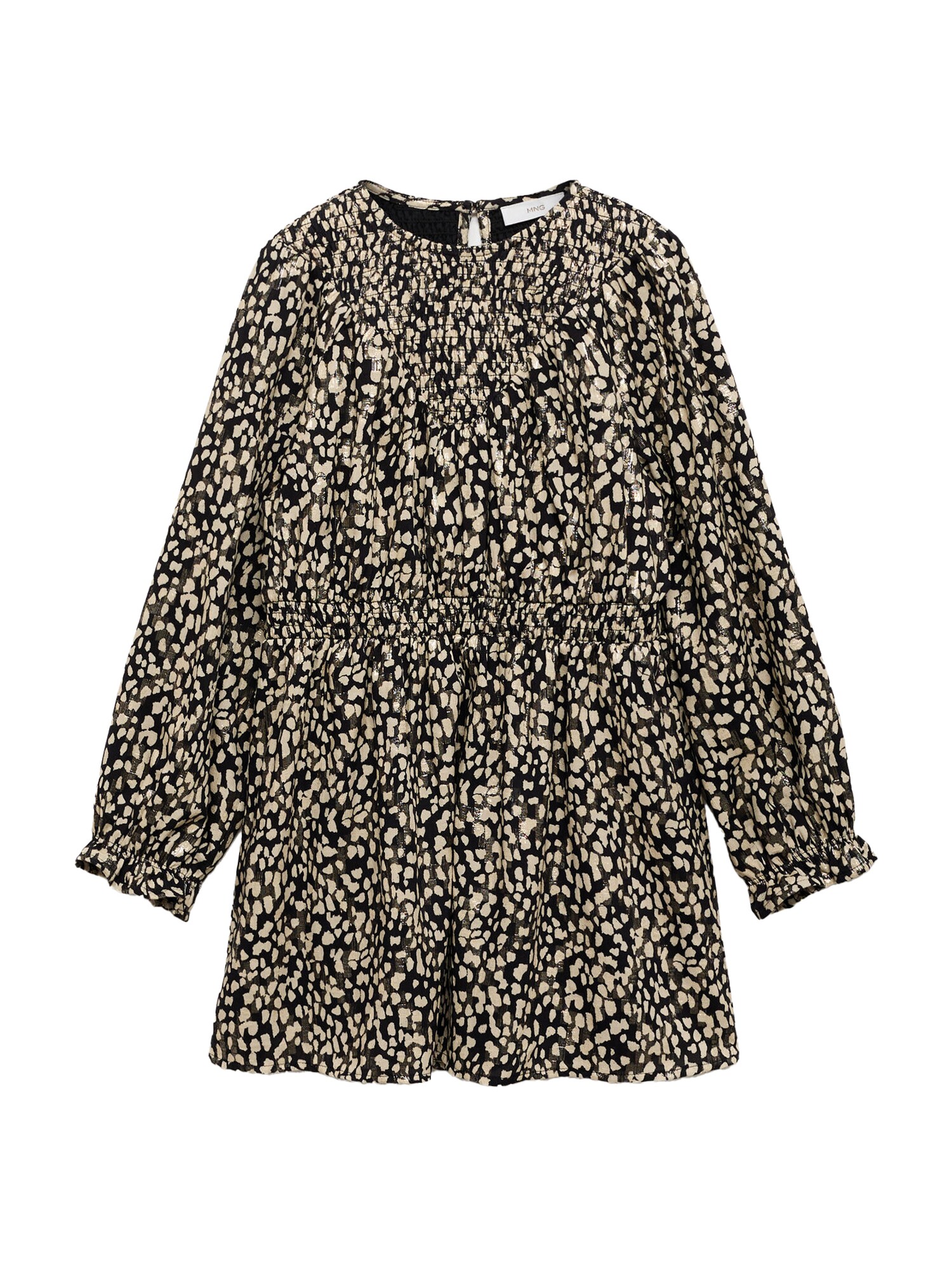 MANGO KIDS Rochie Shine  culoarea pielii / negru